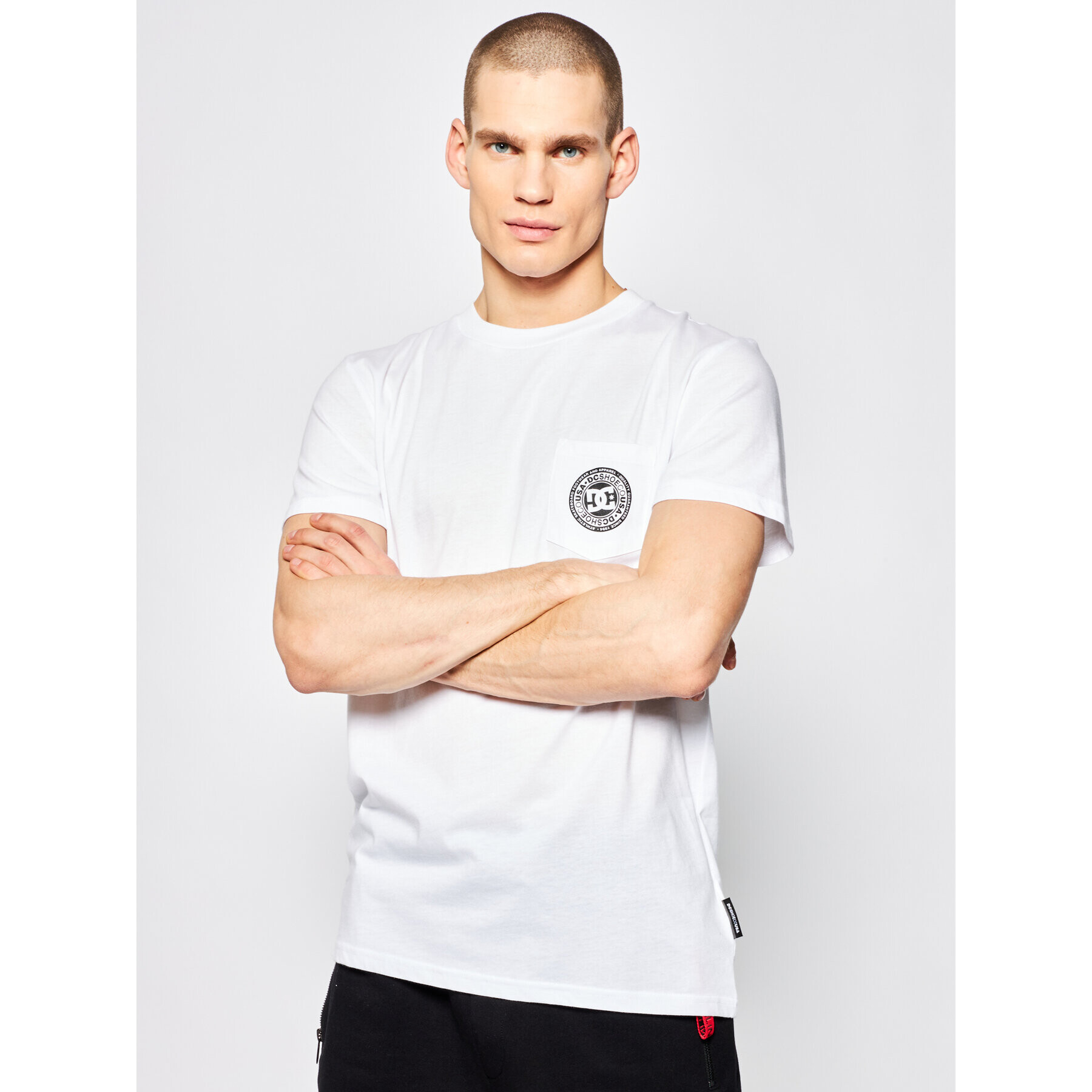 DC Тишърт Basic Pocket Tee EDYKT03463 Бежов Regular Fit - Pepit.bg