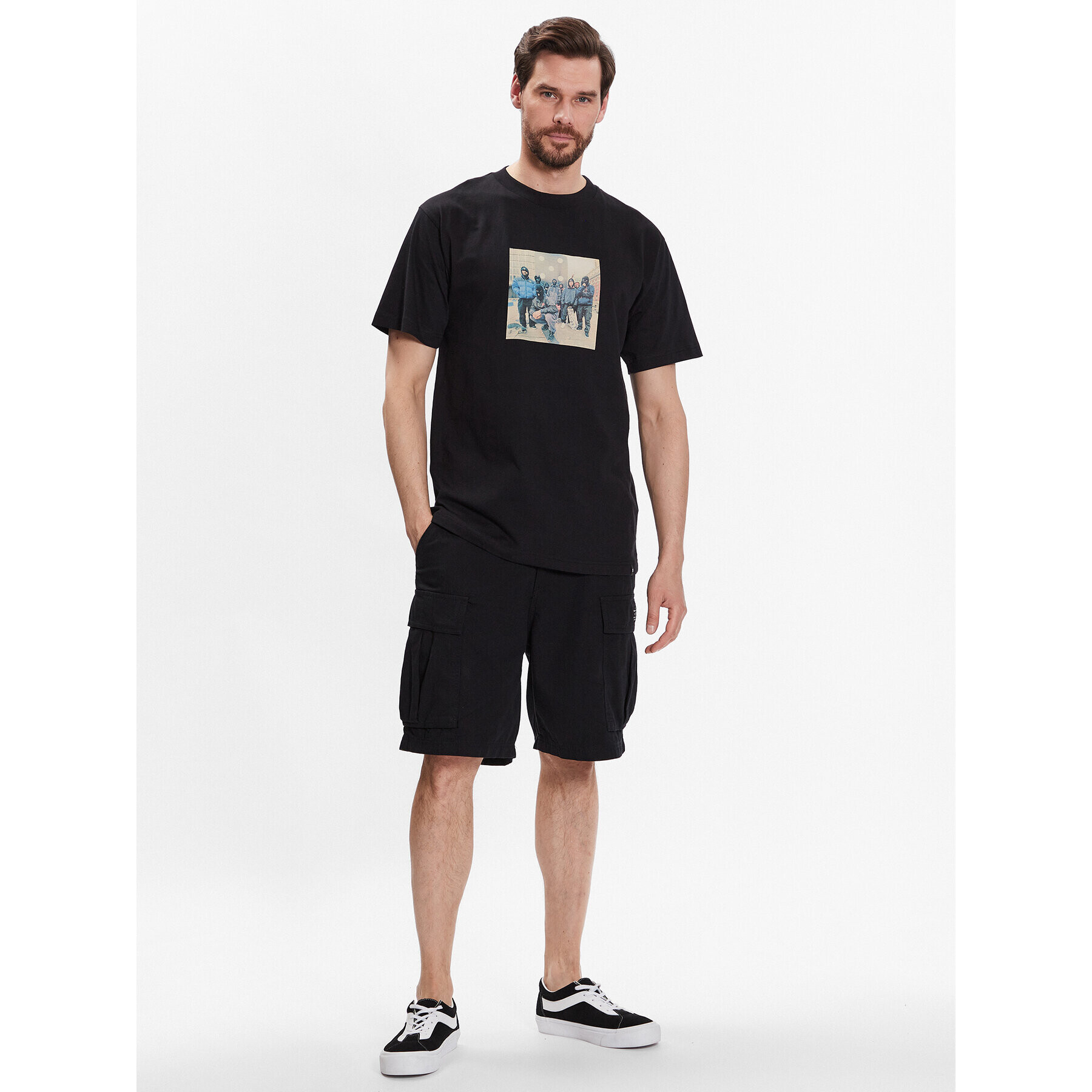 DC Тишърт Bilyeu Philly ADYZT05257 Черен Relaxed Fit - Pepit.bg