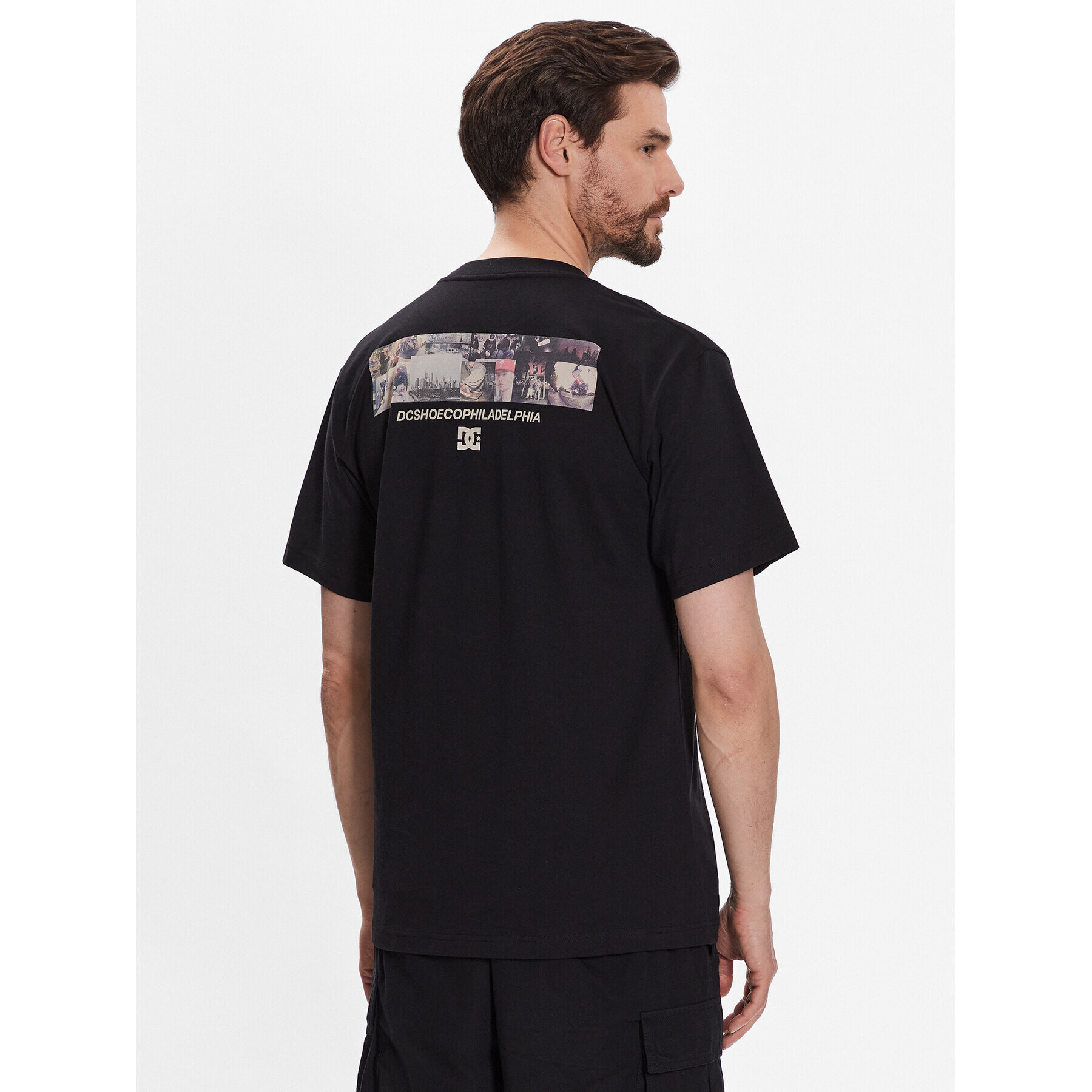 DC Тишърт Bilyeu Philly ADYZT05257 Черен Relaxed Fit - Pepit.bg