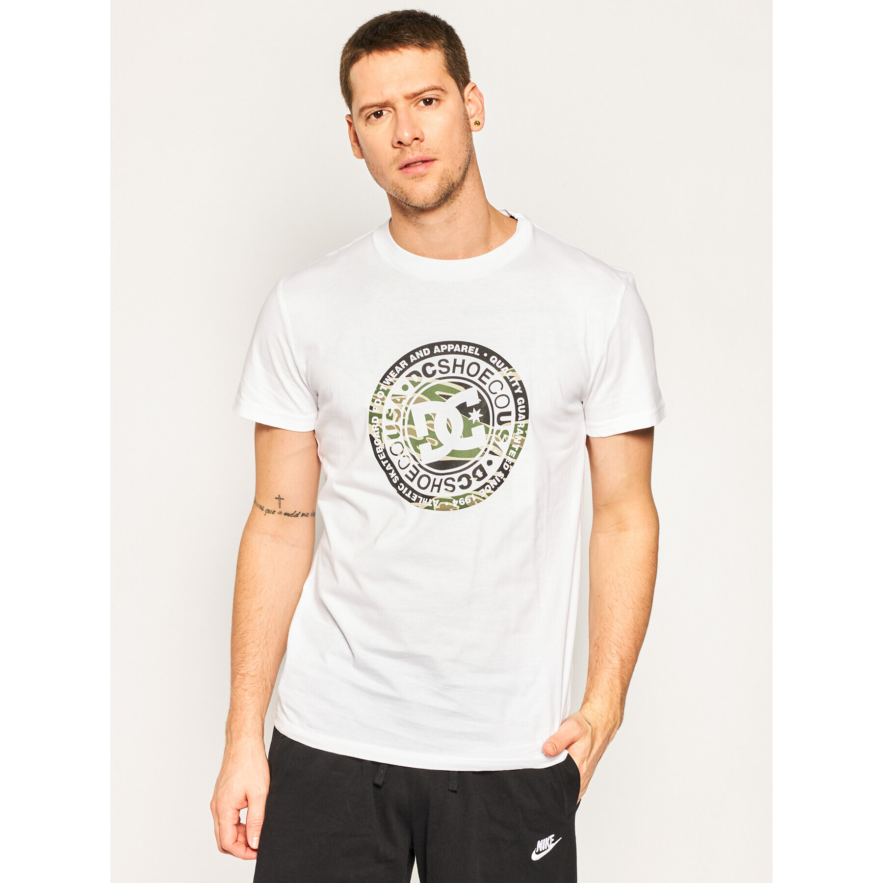 DC Тишърт EDYZT04084 Бял Regular Fit - Pepit.bg