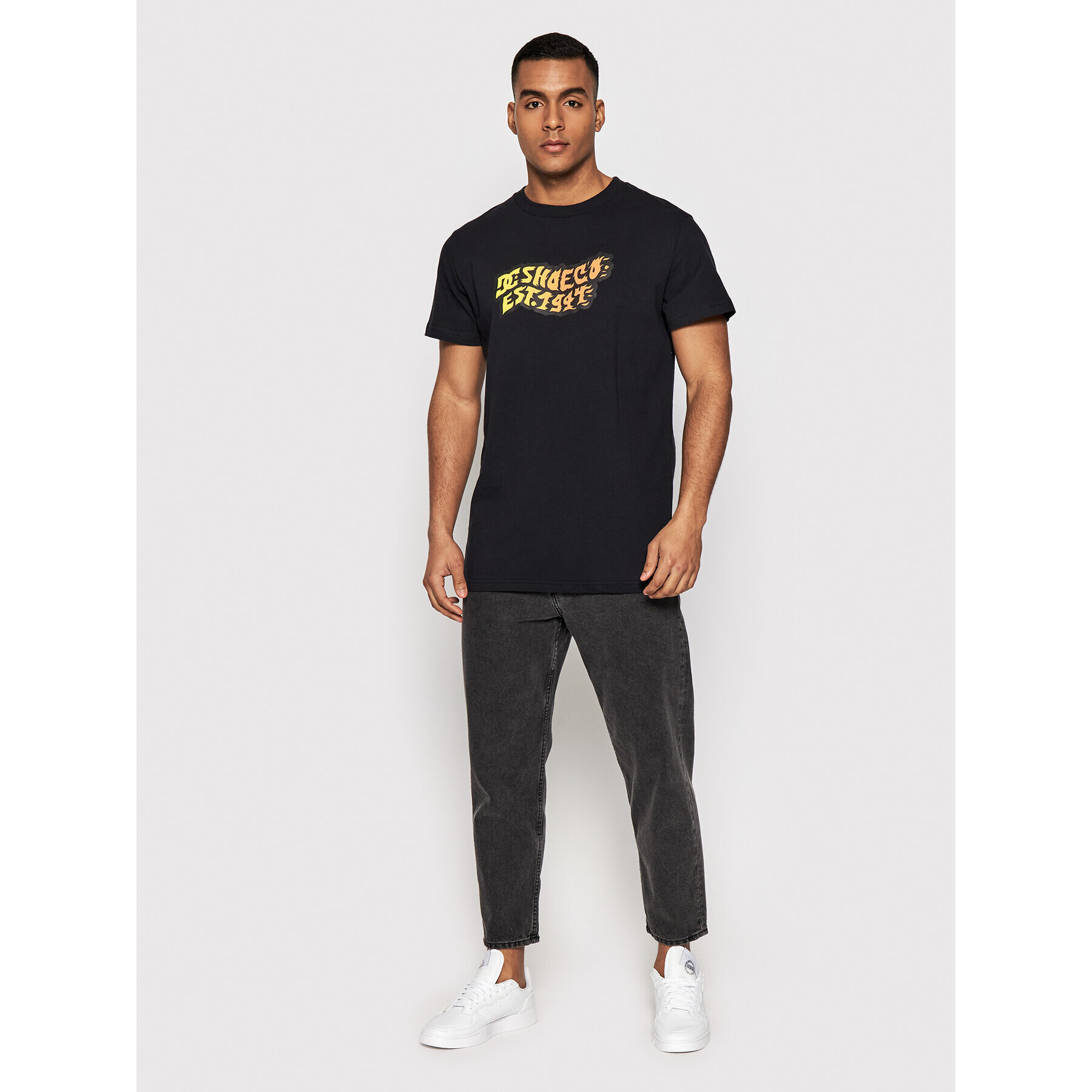 DC Тишърт Firestorm ADYZT05092 Черен Regular Fit - Pepit.bg