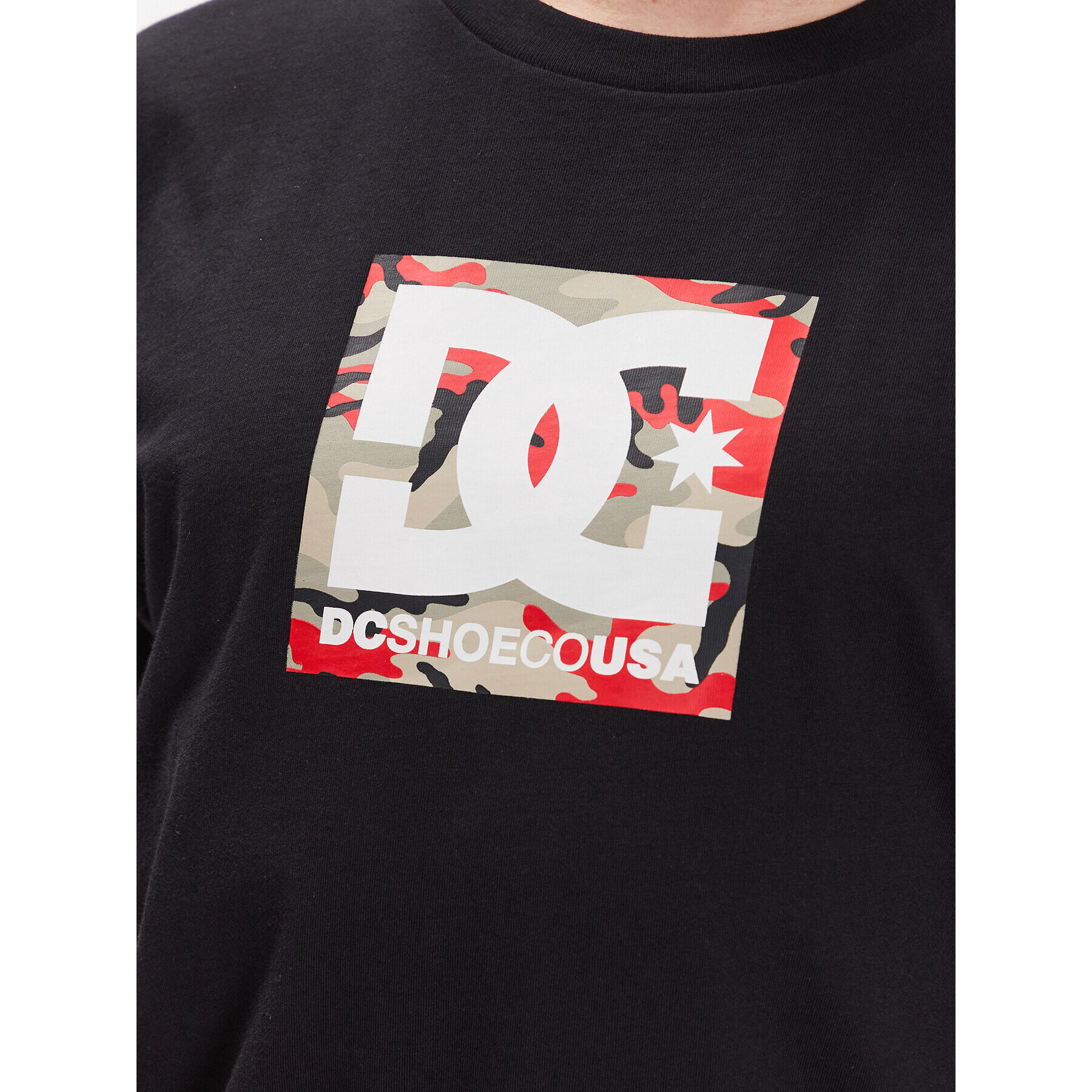 DC Тишърт Square Star ADYZT04987 Черен Regular Fit - Pepit.bg