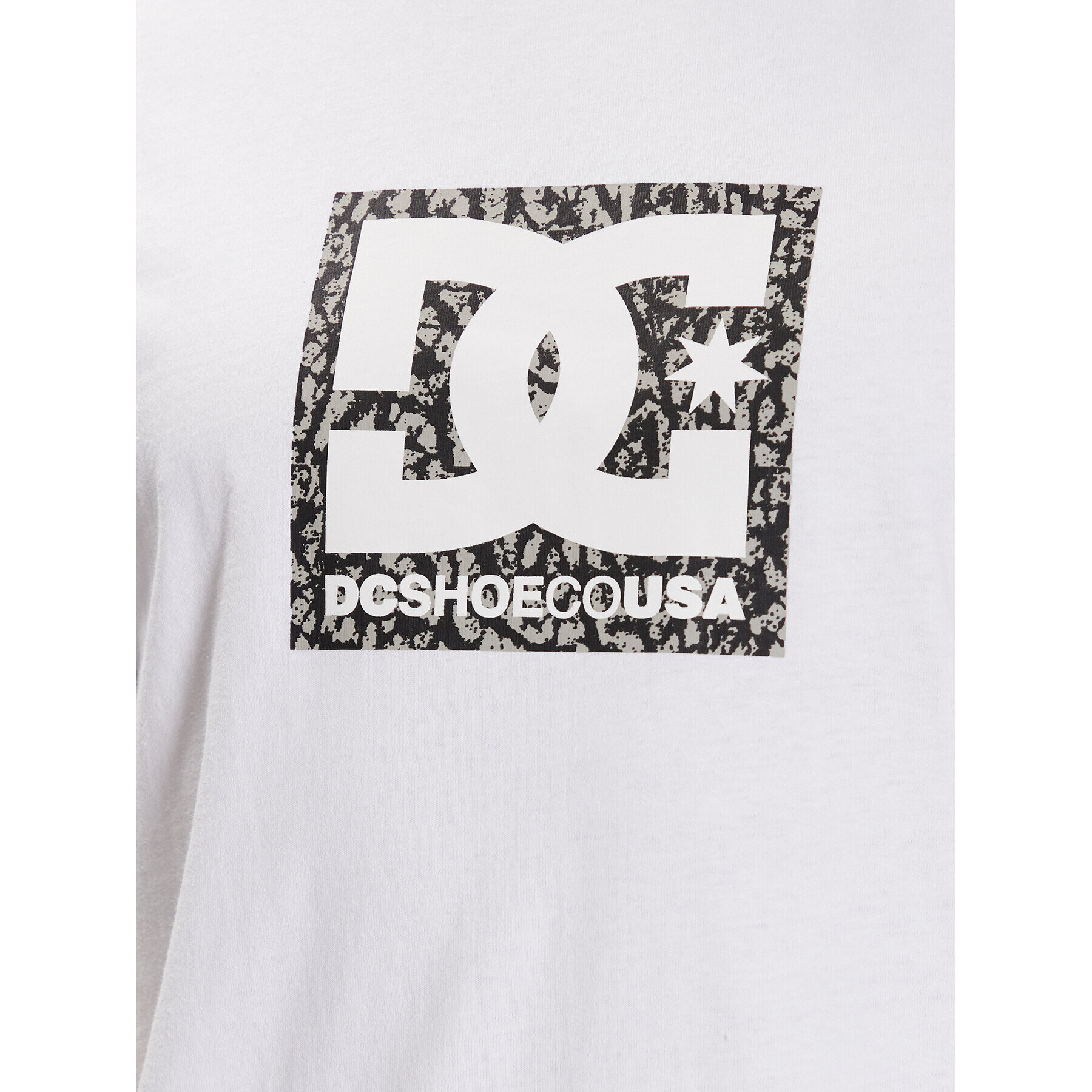 DC Тишърт Square Star Fill ADYZT04987 Бял Regular Fit - Pepit.bg
