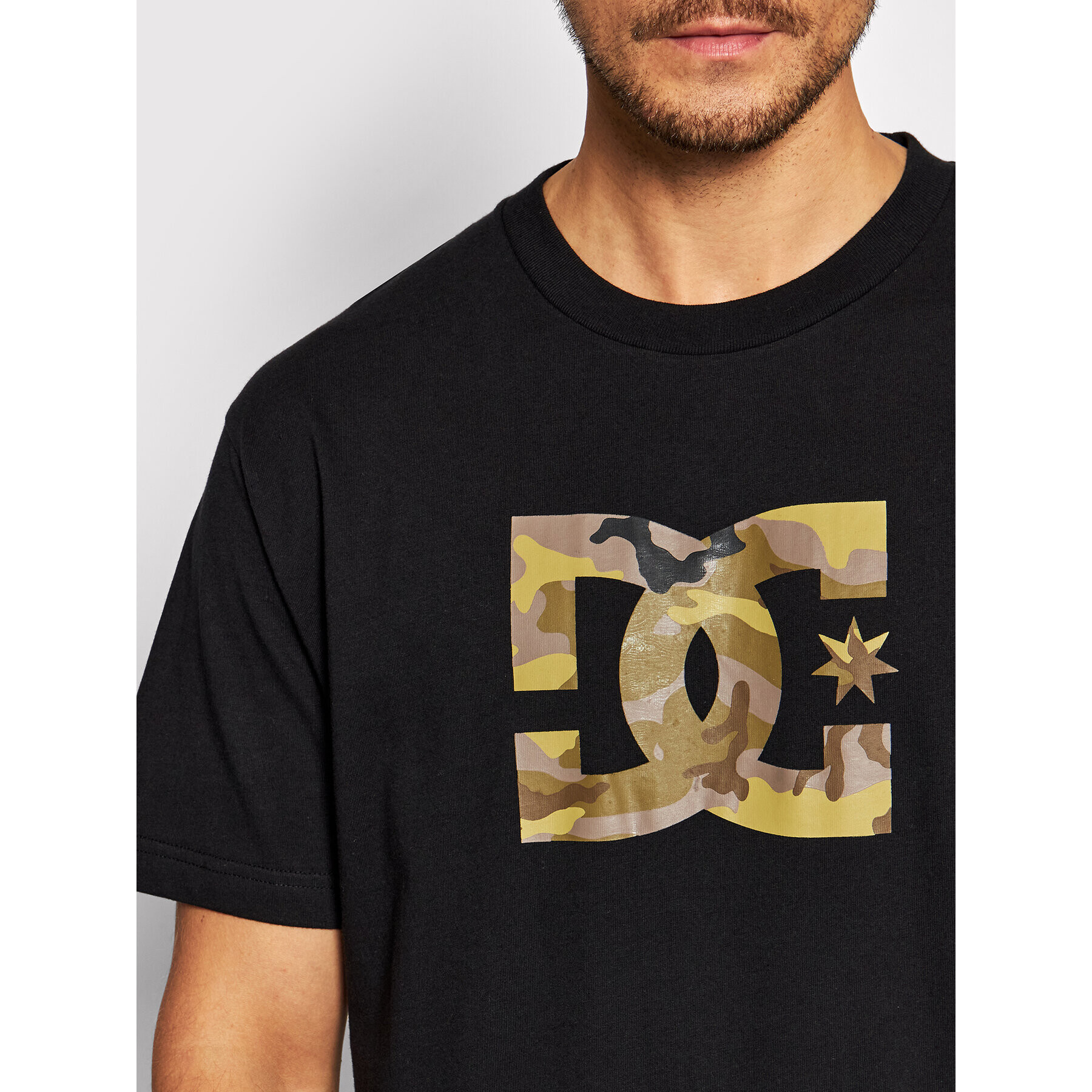 DC Тишърт Star Camo Fill ADYZT04989 Черен Classic Fit - Pepit.bg