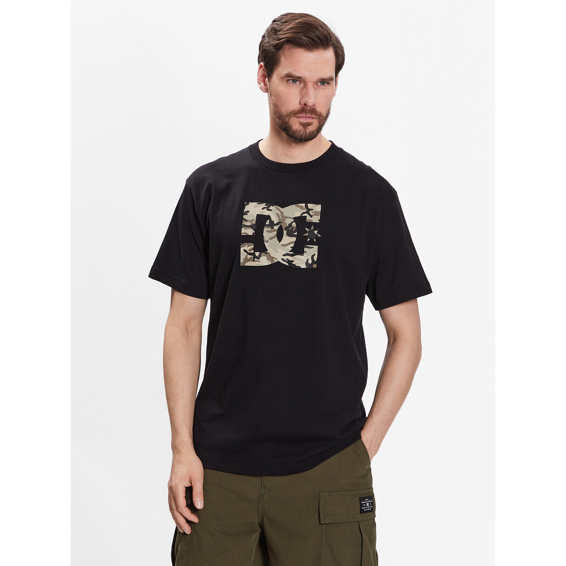 DC Тишърт Star Fill ADYZT05077 Черен Relaxed Fit - Pepit.bg