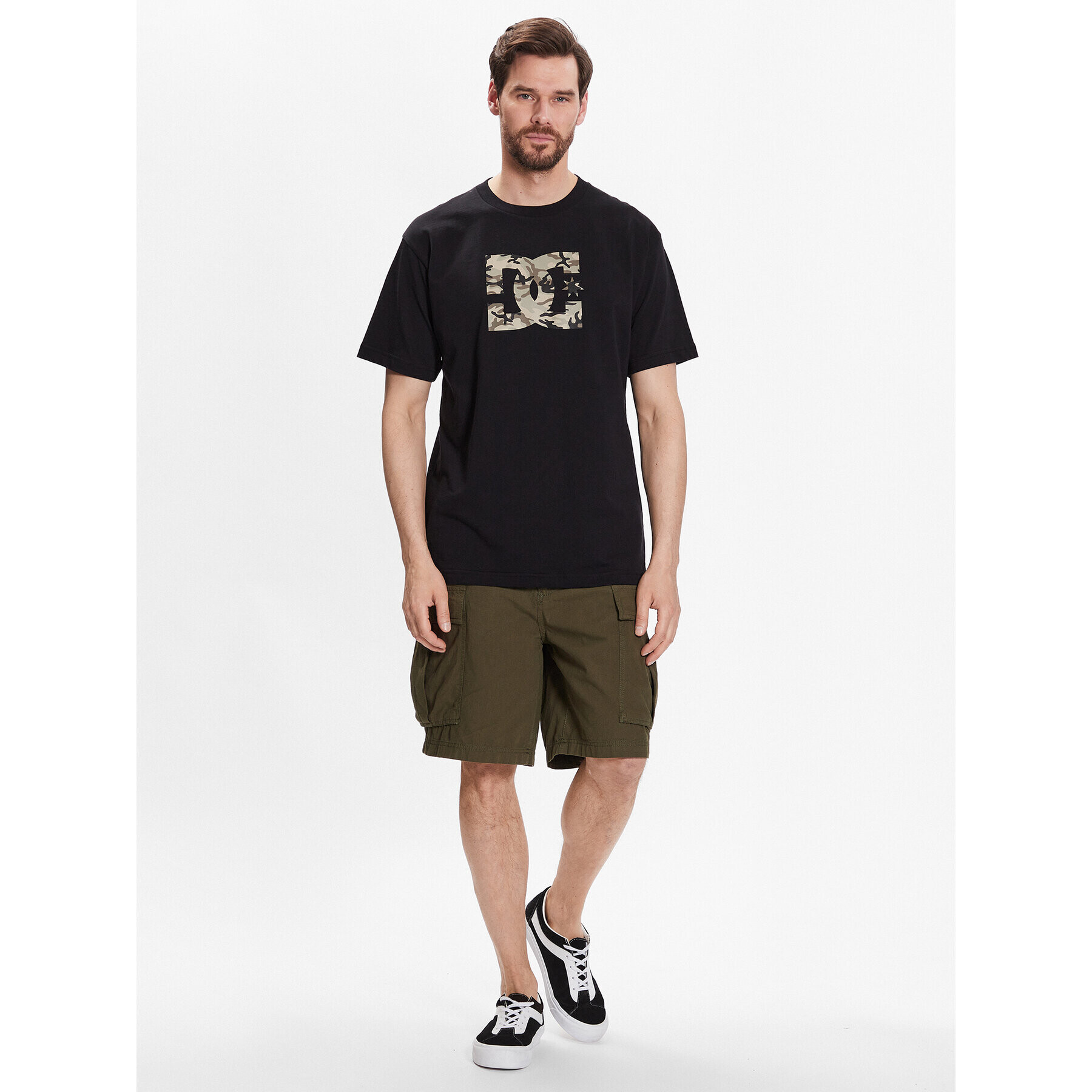 DC Тишърт Star Fill ADYZT05077 Черен Relaxed Fit - Pepit.bg
