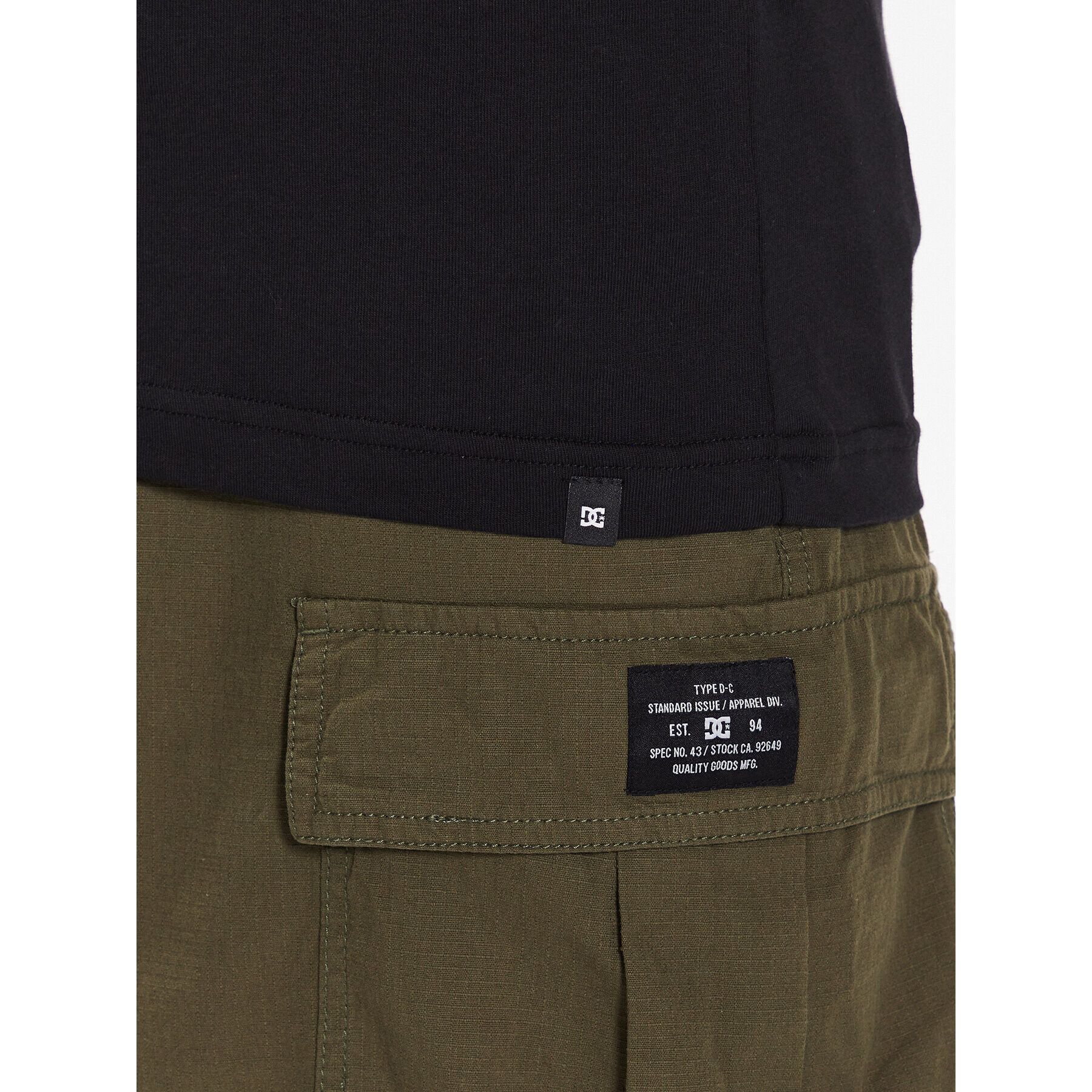 DC Тишърт Star Fill ADYZT05077 Черен Relaxed Fit - Pepit.bg