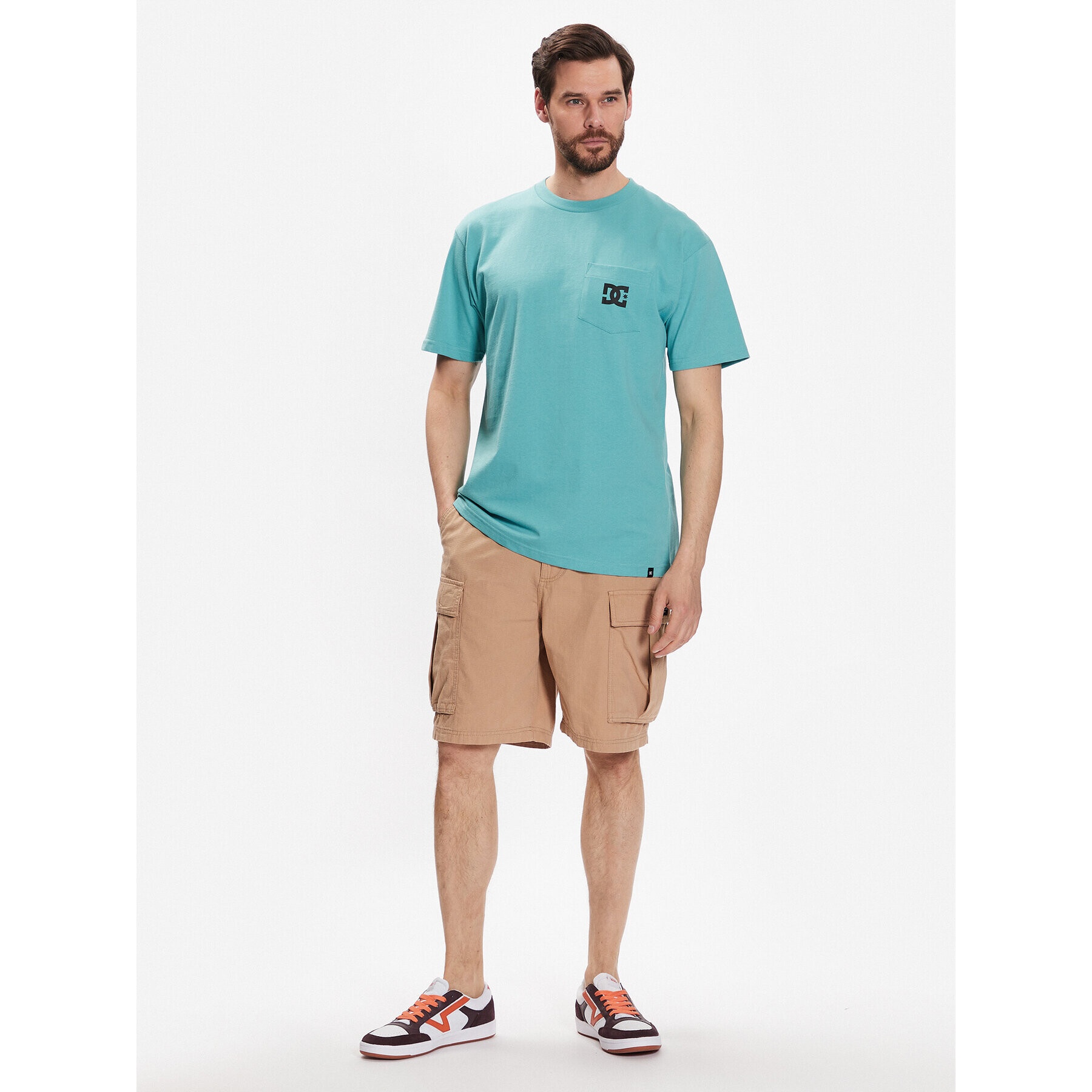 DC Тишърт Star Pocket ADYZT05043 Син Relaxed Fit - Pepit.bg