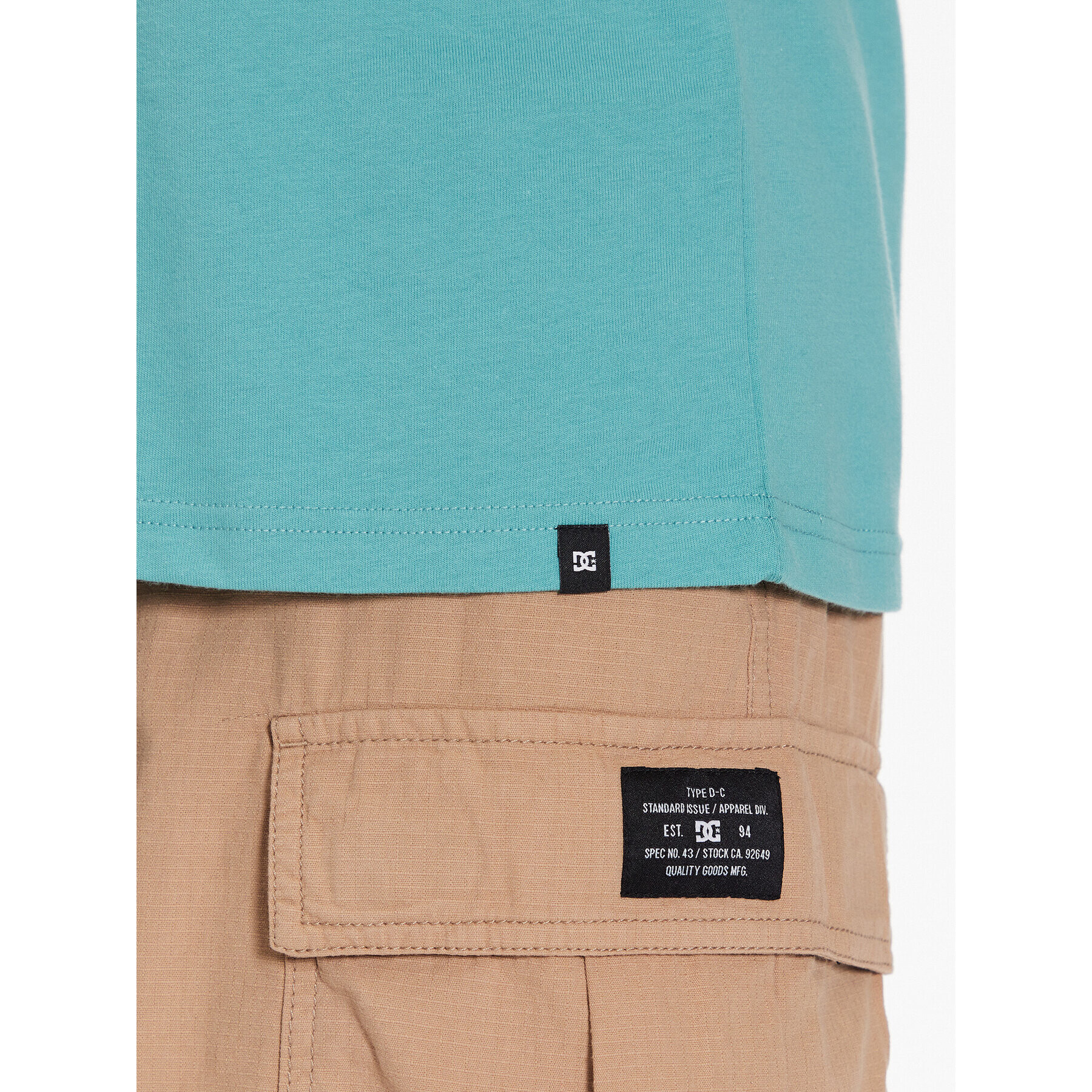 DC Тишърт Star Pocket ADYZT05043 Син Relaxed Fit - Pepit.bg