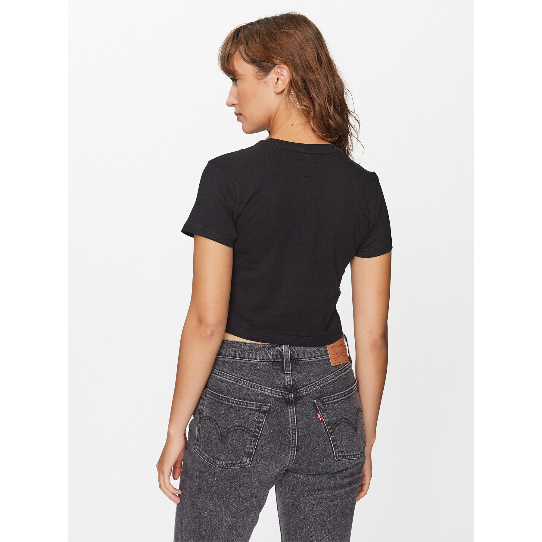 DC Тишърт Star Tees ADJZT03035 Черен Regular Fit - Pepit.bg