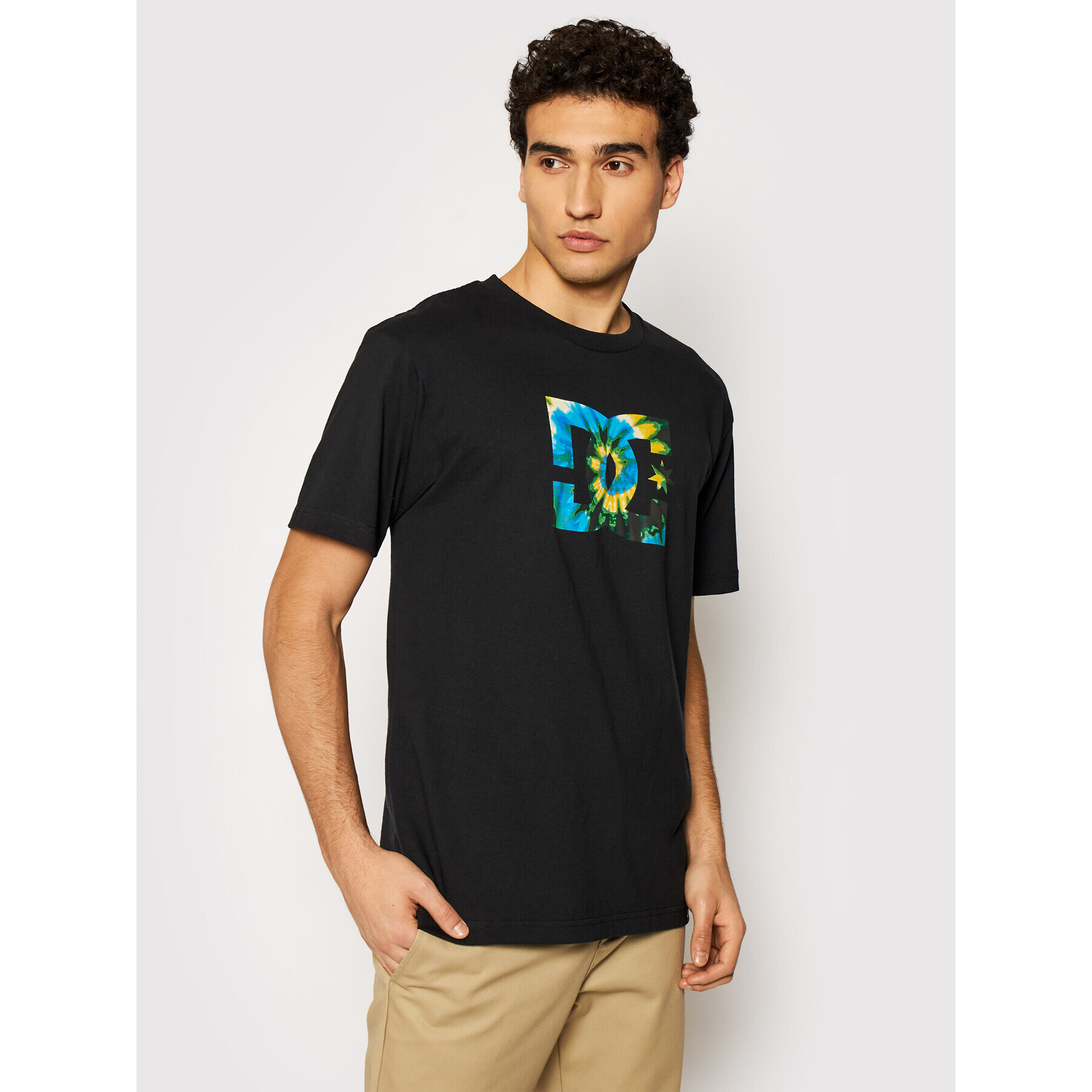 DC Тишърт Star Tie Dye Fill ADYZT04885 Черен Regular Fit - Pepit.bg