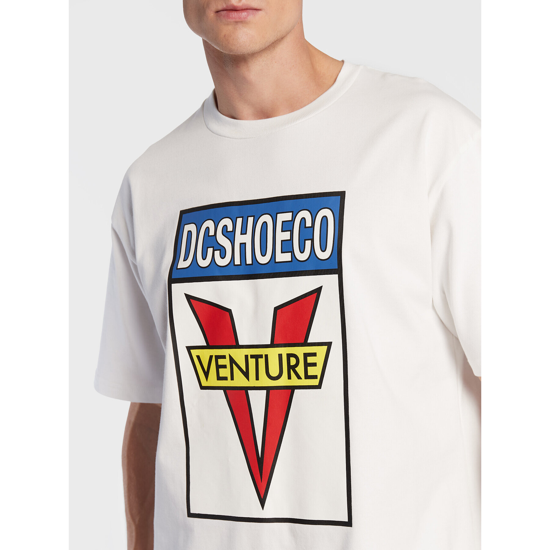 DC Тишърт Venture ADYZT05122 Бял Regular Fit - Pepit.bg