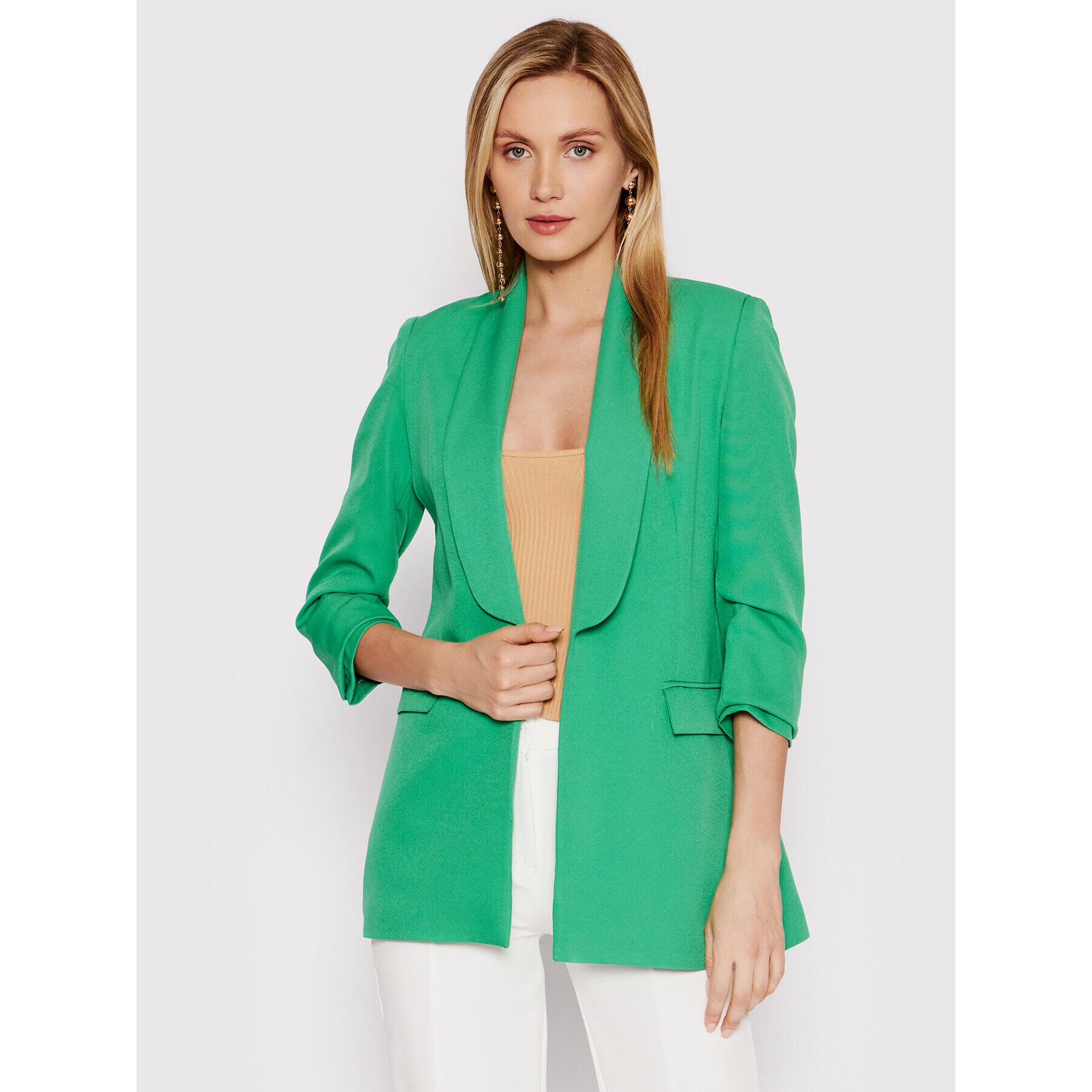 DeeZee Сако Colette BLZT0002 Зелен Slim Fit - Pepit.bg