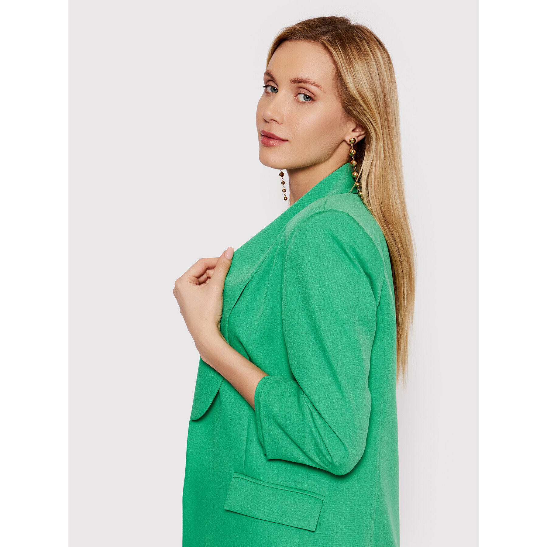 DeeZee Сако Colette BLZT0002 Зелен Slim Fit - Pepit.bg