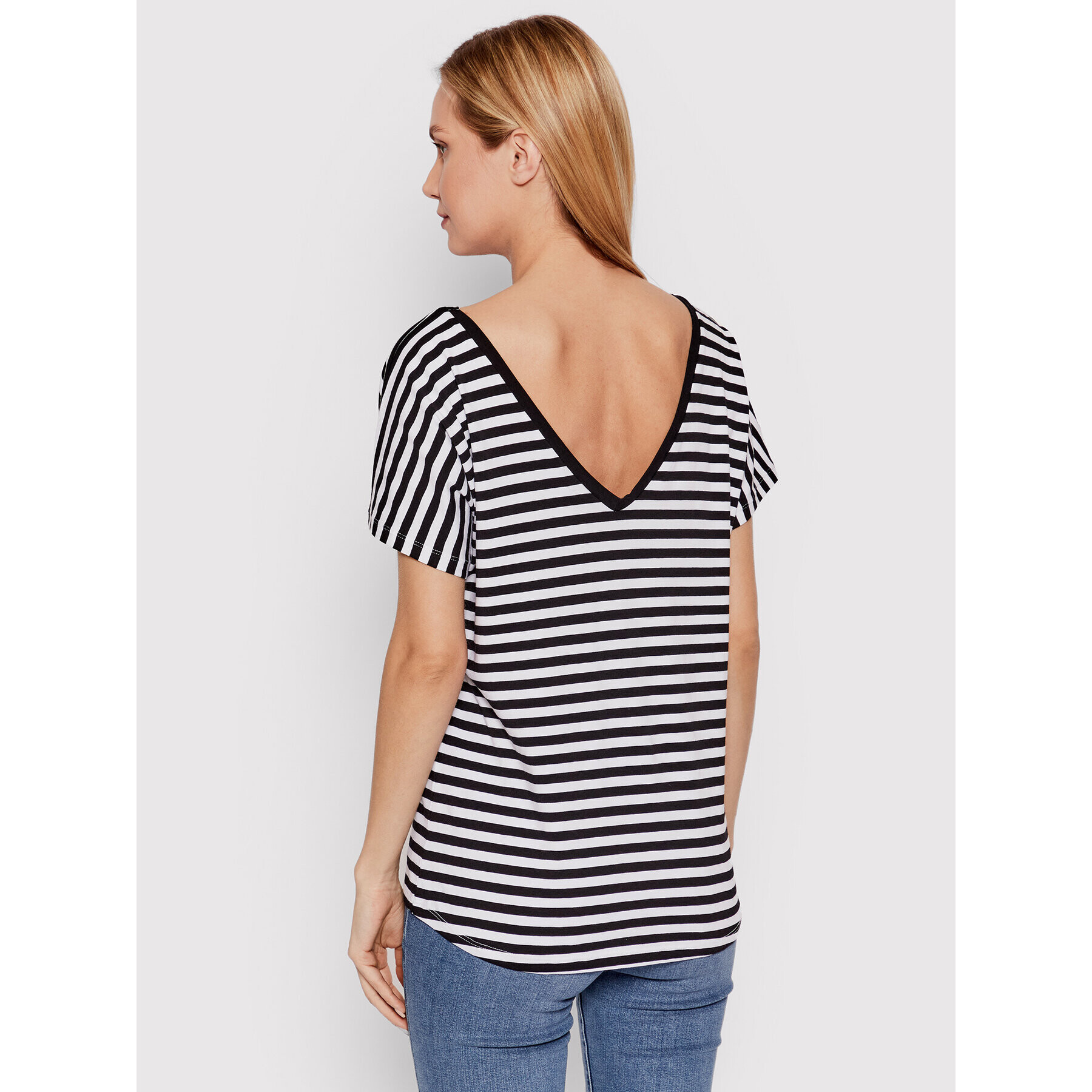 DeeZee Тишърт Moody Stripes DK-001 Черен Regular Fit - Pepit.bg