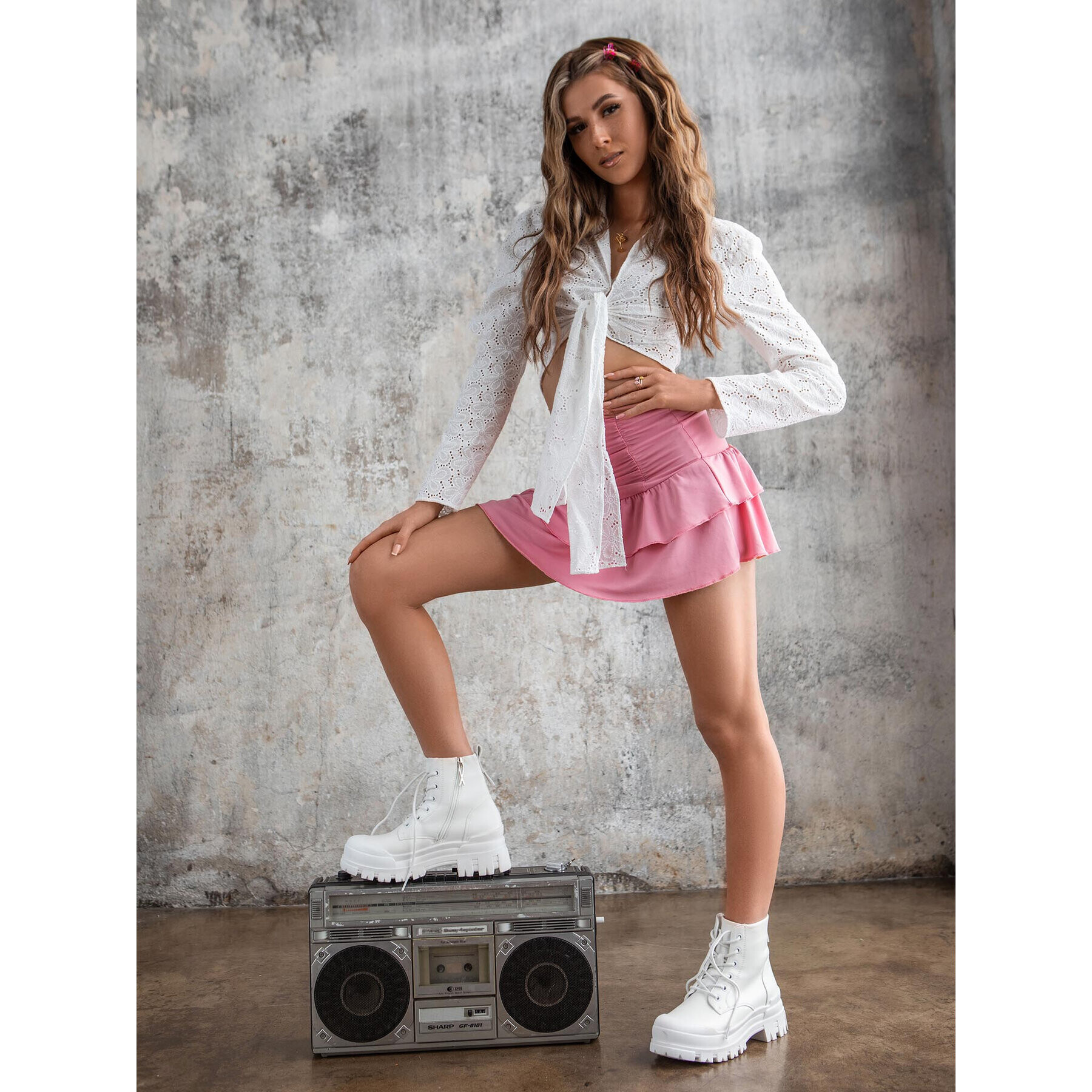 DeeZee Туристически oбувки HL69266-1 Бял - Pepit.bg