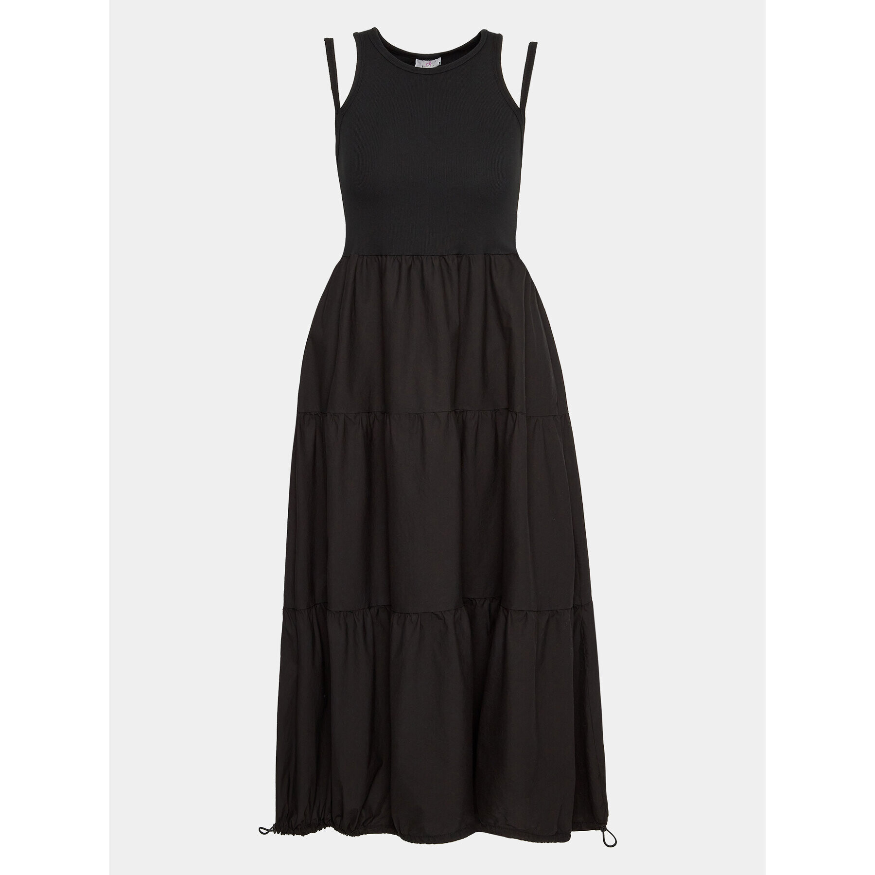 Deha Ежедневна рокля D83740 Черен Regular Fit - Pepit.bg