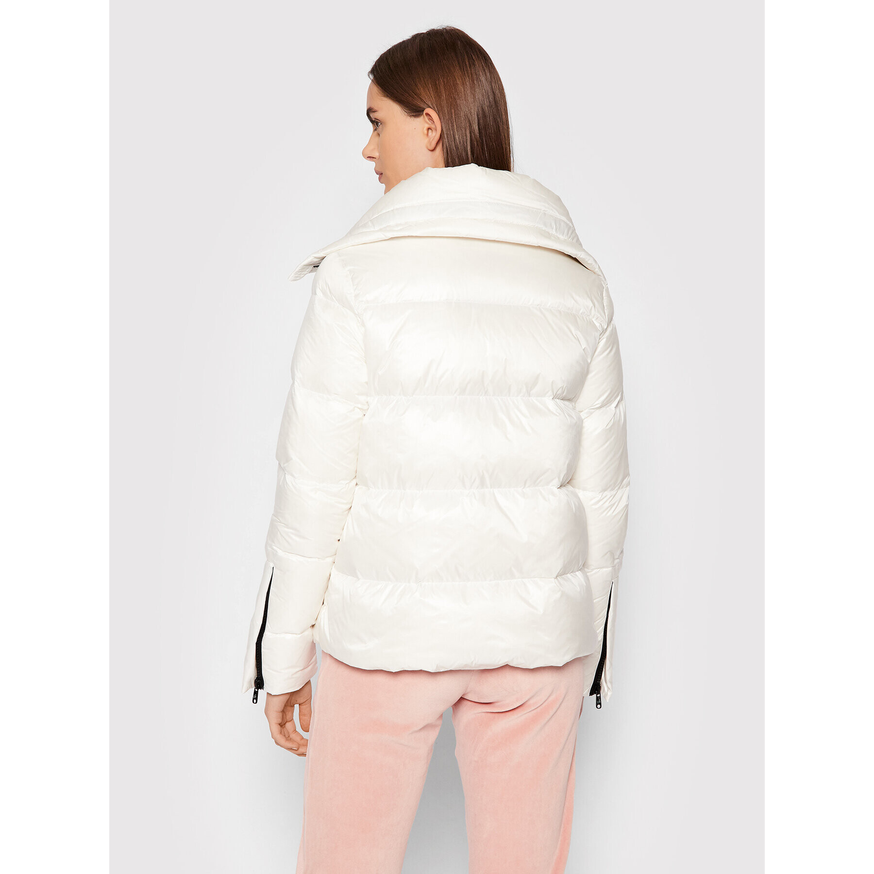 Deha Пухено яке D53260 Бял Regular Fit - Pepit.bg