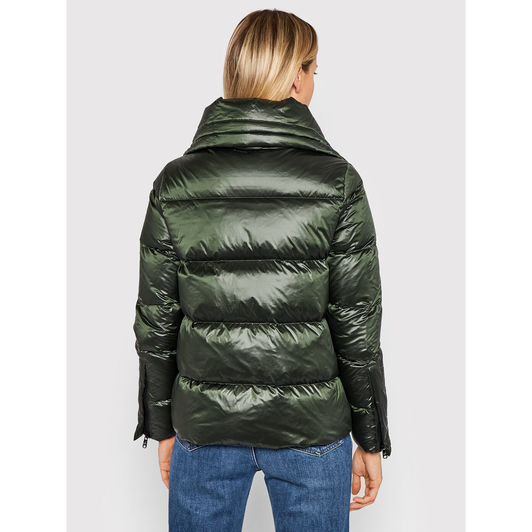 Deha Пухено яке D53260 Зелен Regular Fit - Pepit.bg