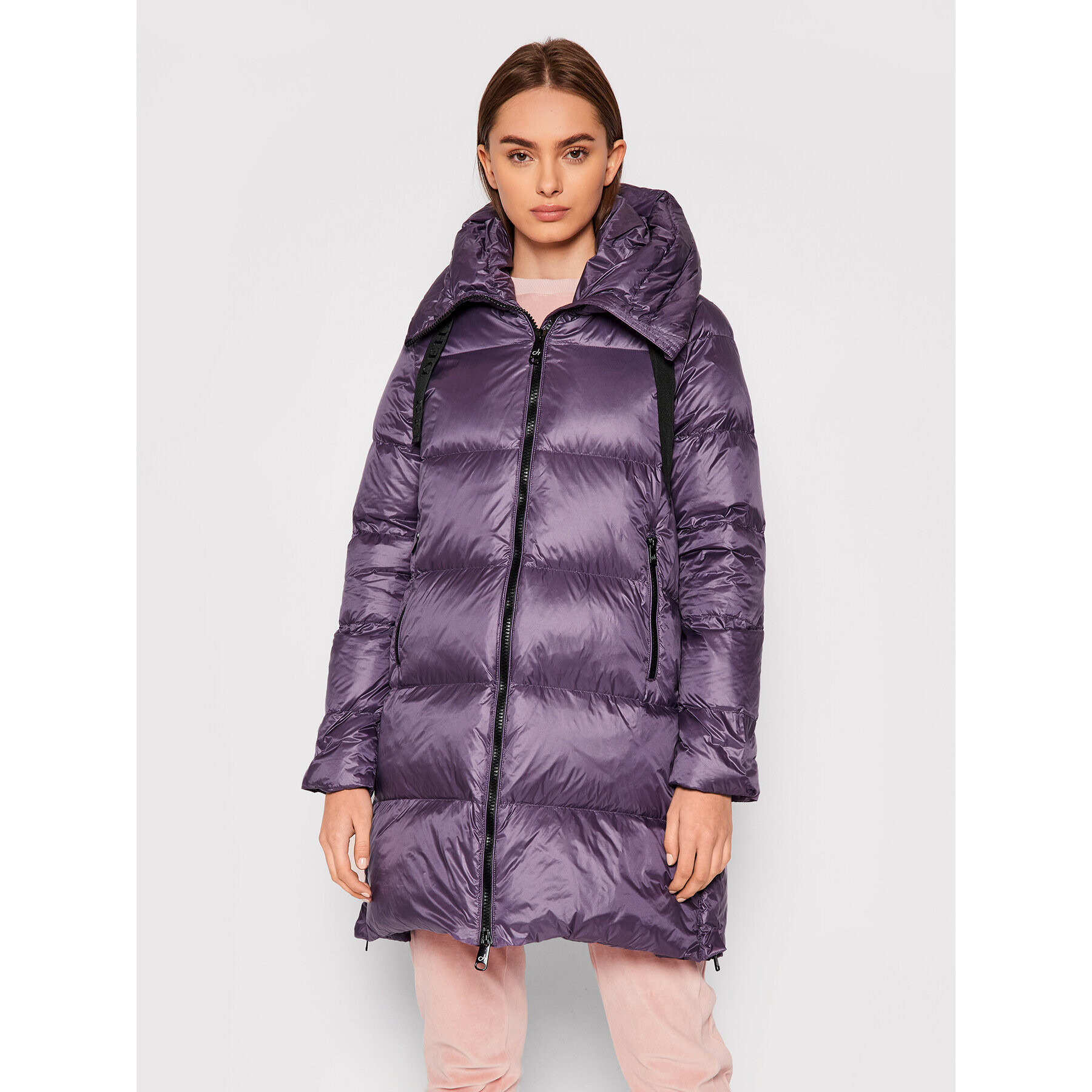 Deha Пухено яке D53262 Виолетов Regular Fit - Pepit.bg