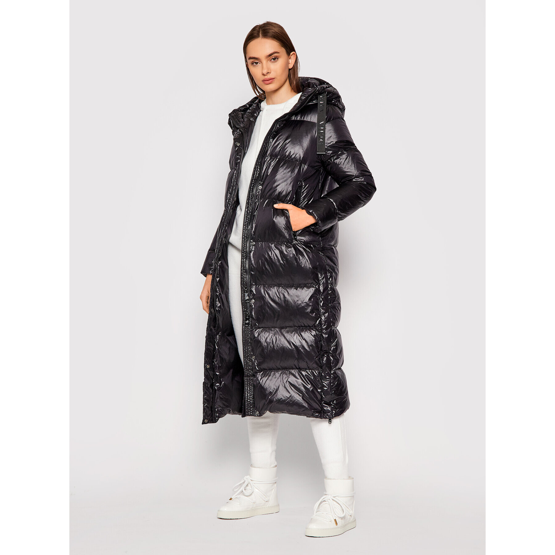 Deha Пухено яке D53263 Черен Regular Fit - Pepit.bg
