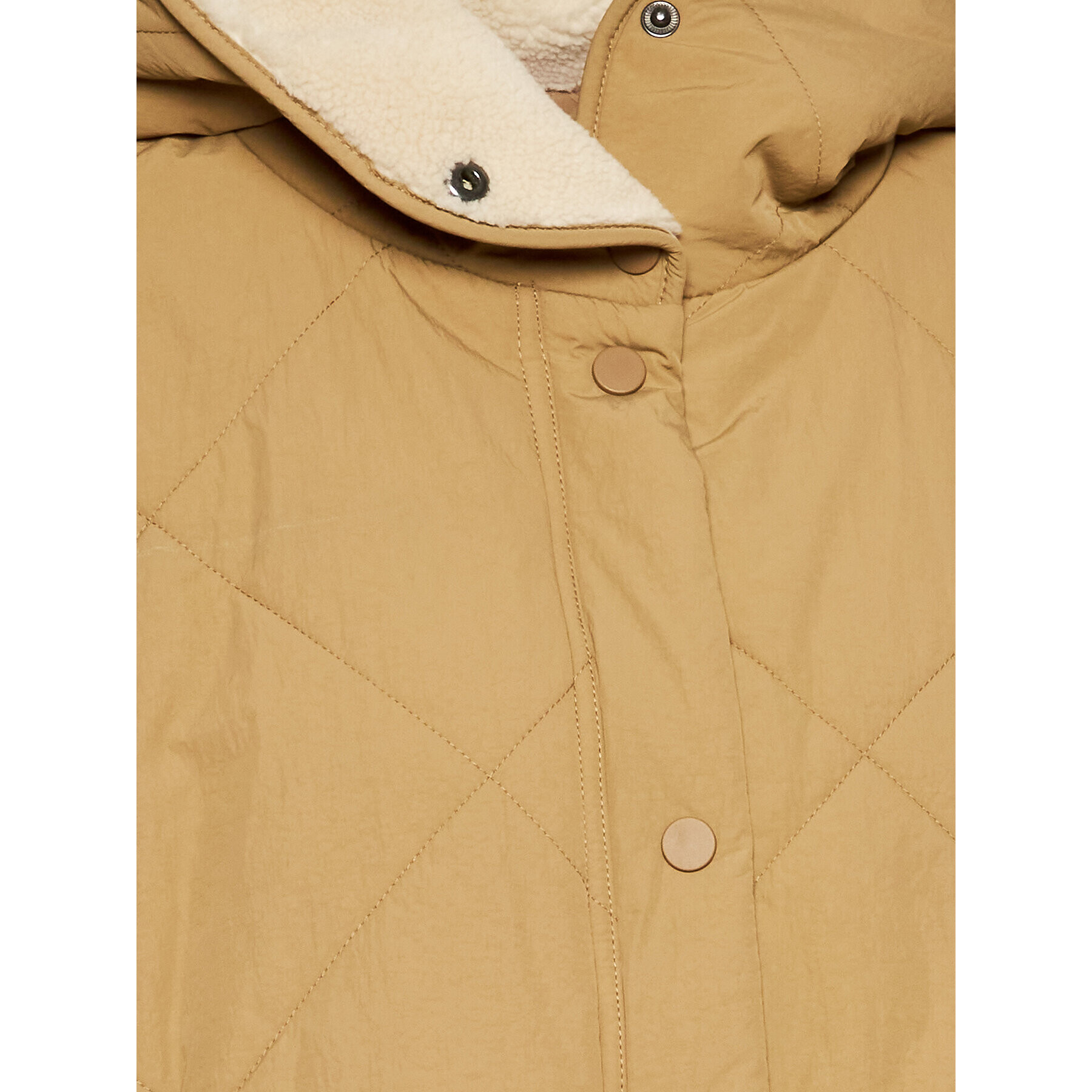 Deha Пухено яке D73231 Бежов Relaxed Fit - Pepit.bg
