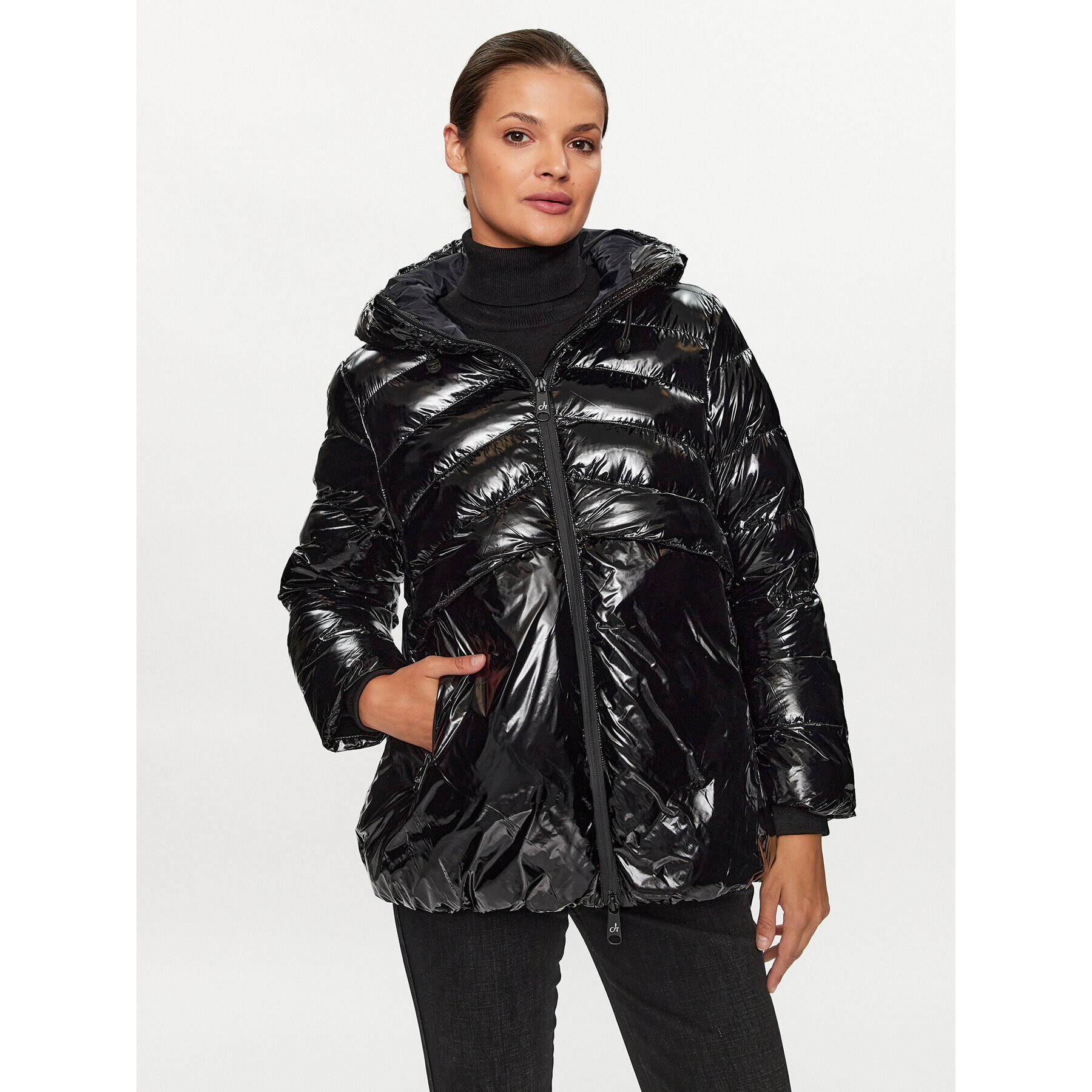 Deha Пухено яке D73888 Черен Regular Fit - Pepit.bg