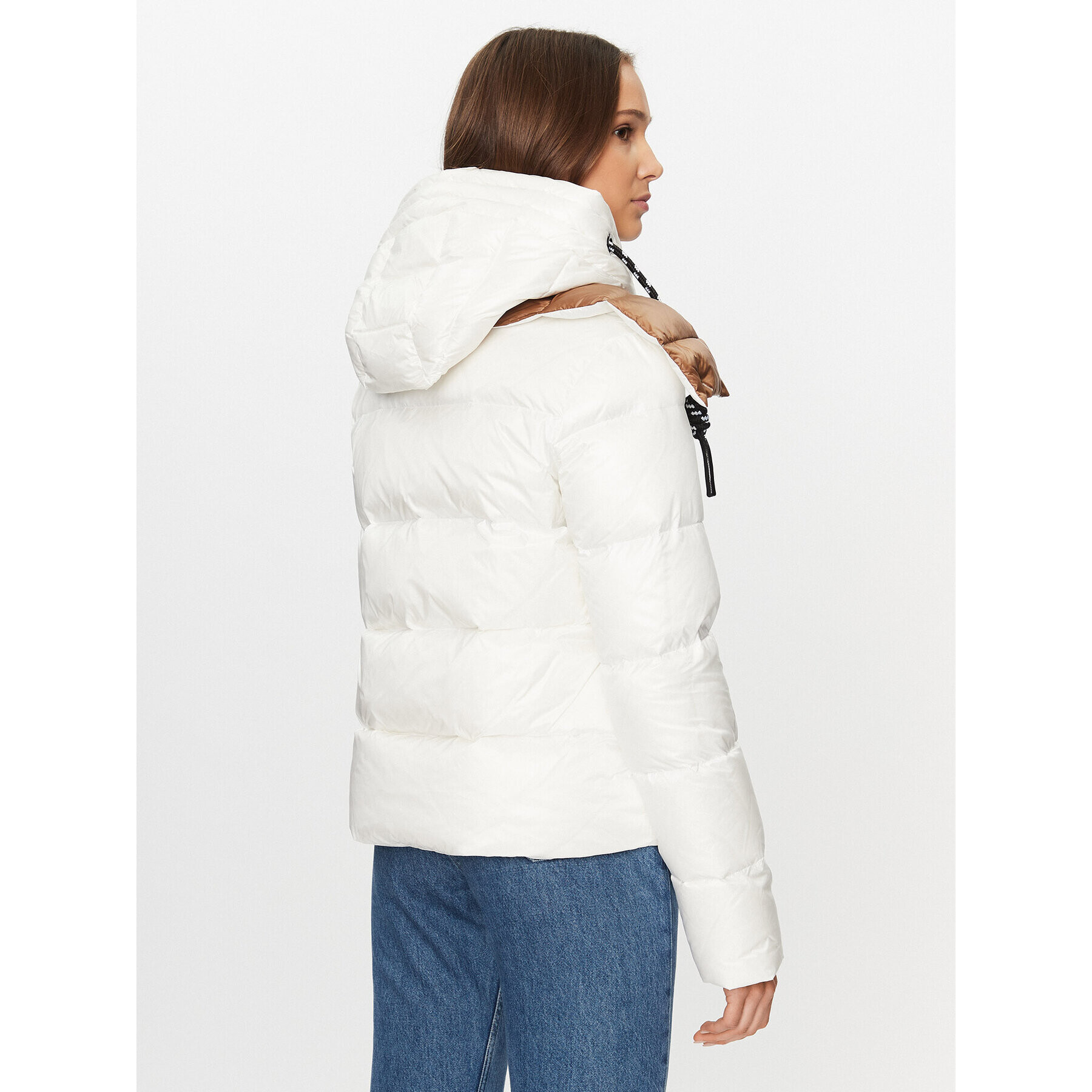 Deha Пухено яке D93582 Екрю Regular Fit - Pepit.bg