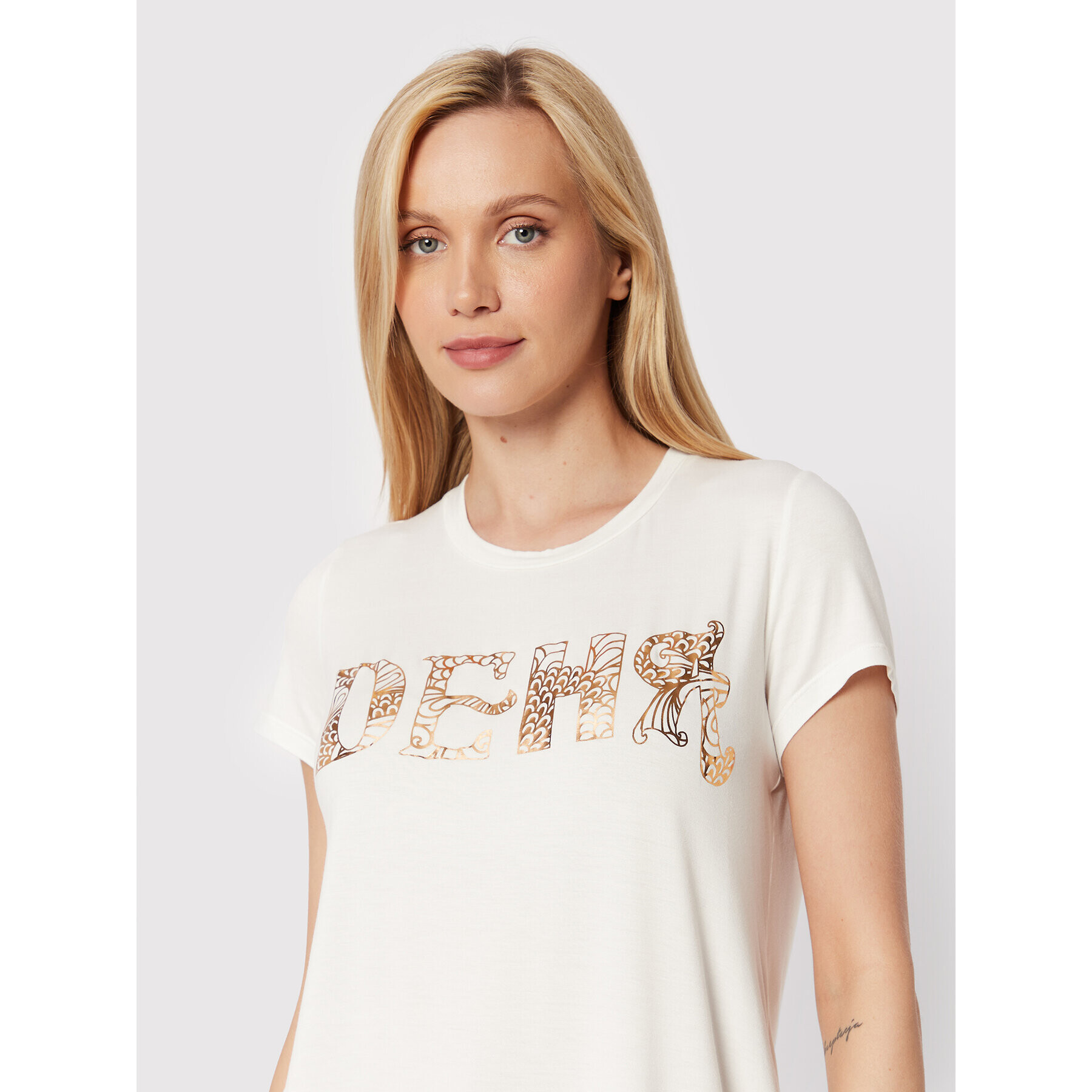 Deha Тишърт B74492 Бежов Regular Fit - Pepit.bg