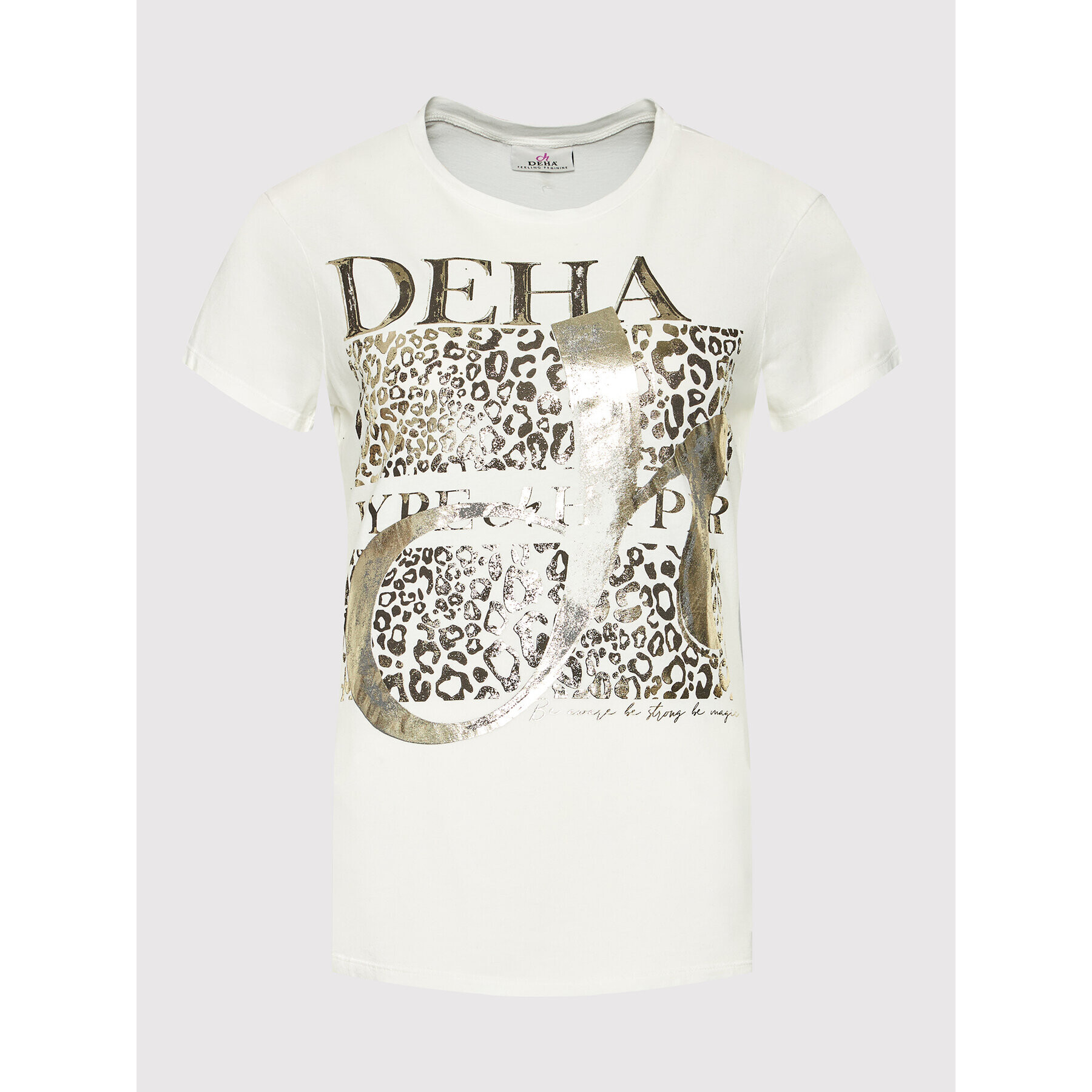 Deha Тишърт D53078 Бял Regular Fit - Pepit.bg