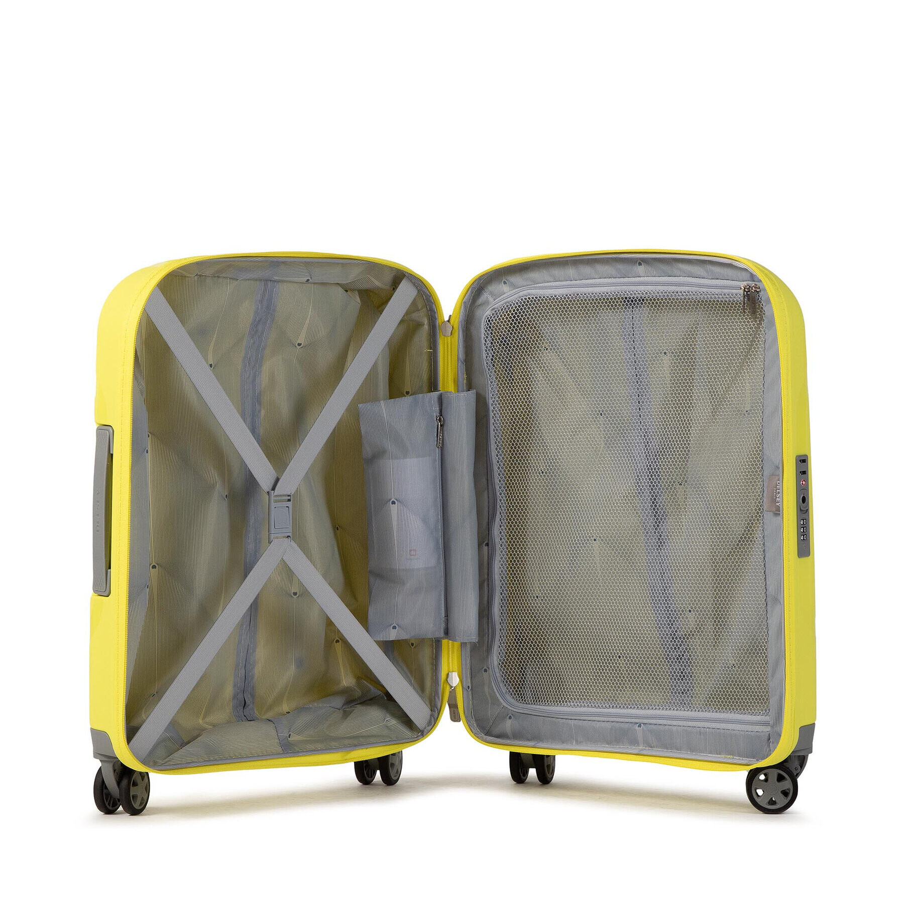 Delsey Малък твърд куфар Clavel 00384580315 Жълт - Pepit.bg