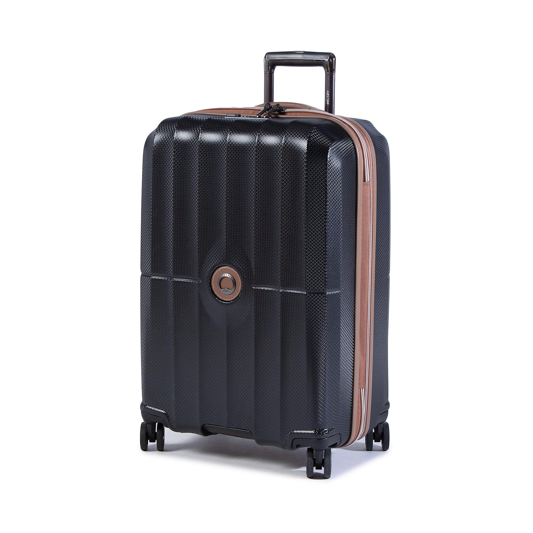 Delsey Среден твърд куфар St tropez 00208782000 Черен - Pepit.bg