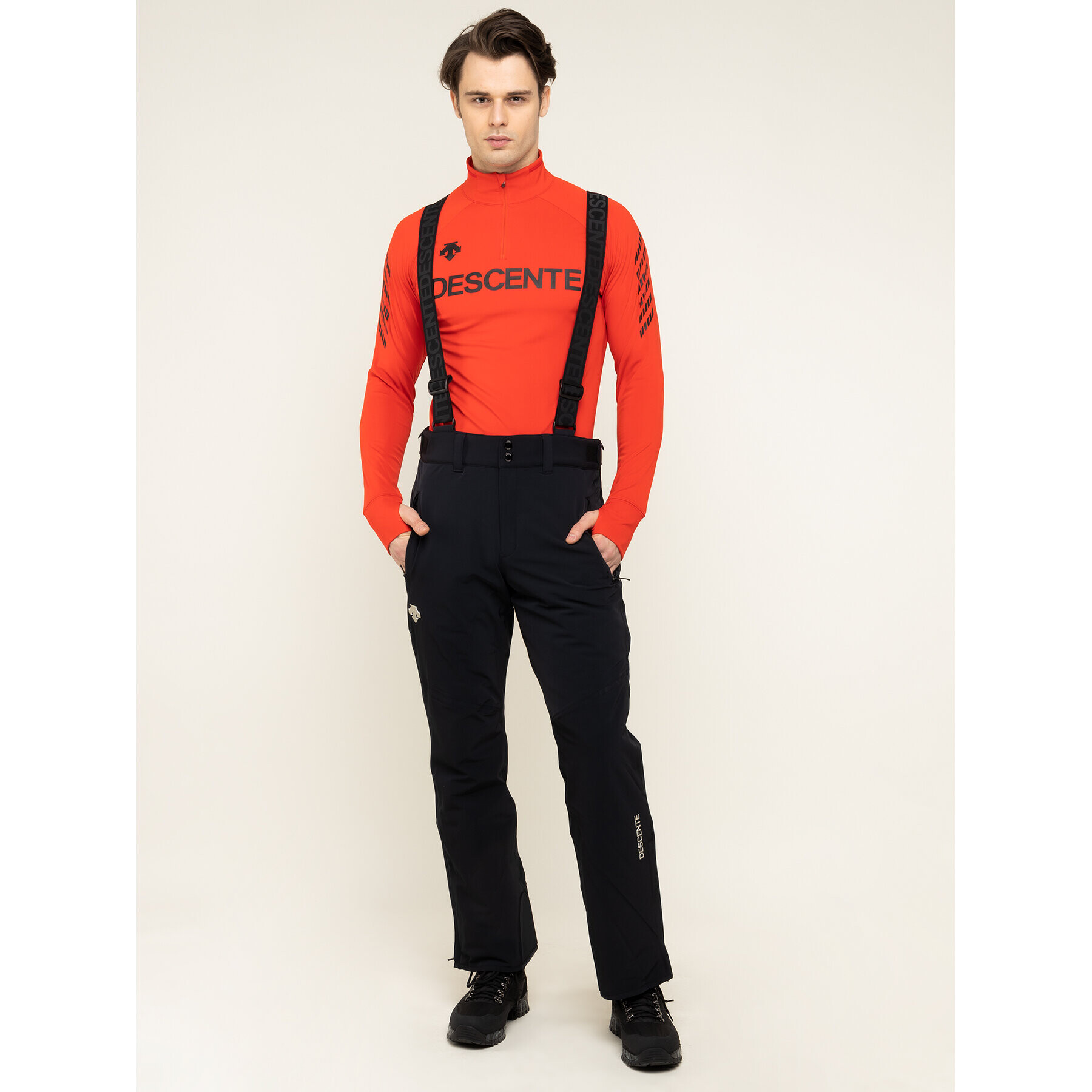 Descente Ски панталони Swiss DWMOGD20 Черен Tailored Fit - Pepit.bg