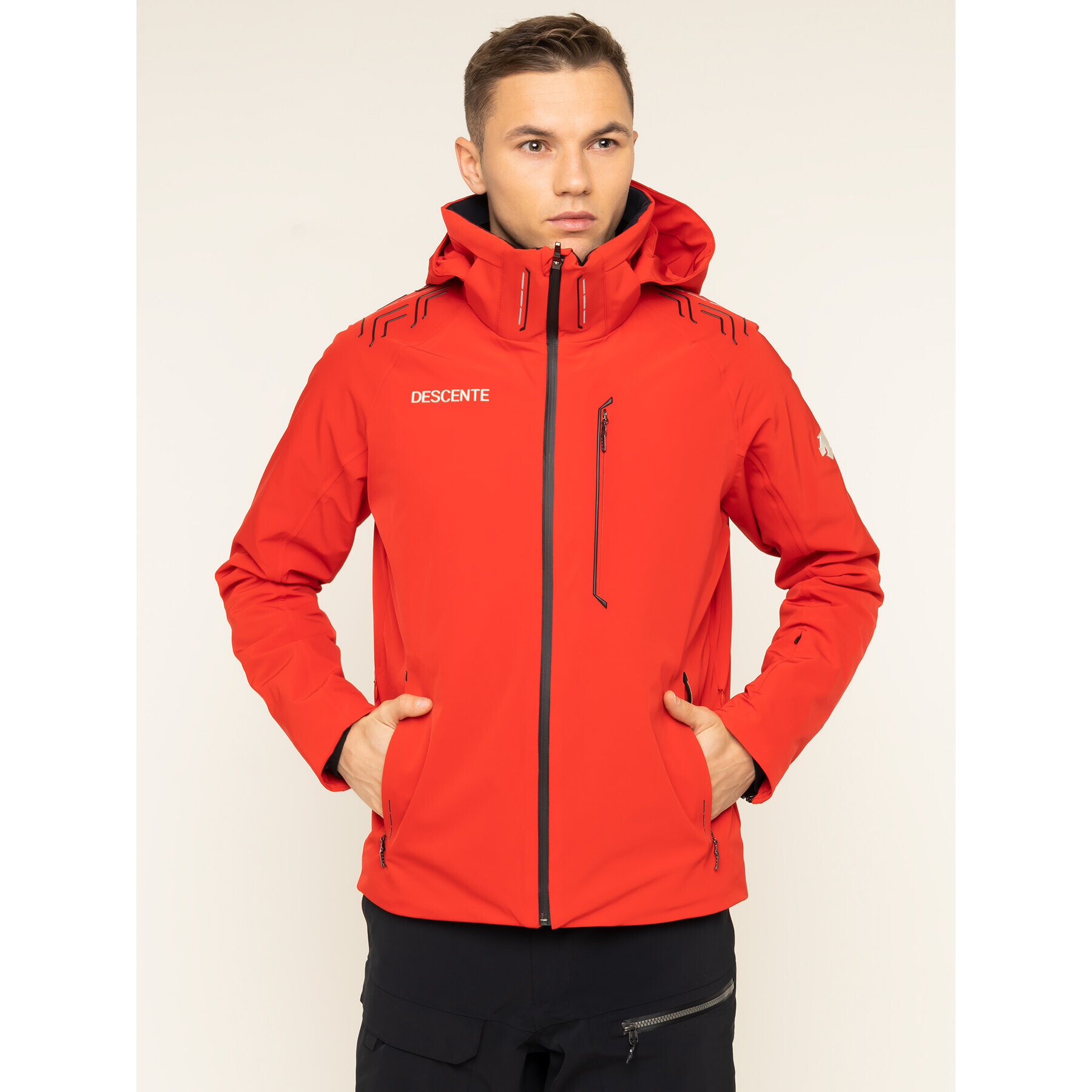 Descente Скиорско яке Finnder DWMOGK50 Червен Regular Fit - Pepit.bg