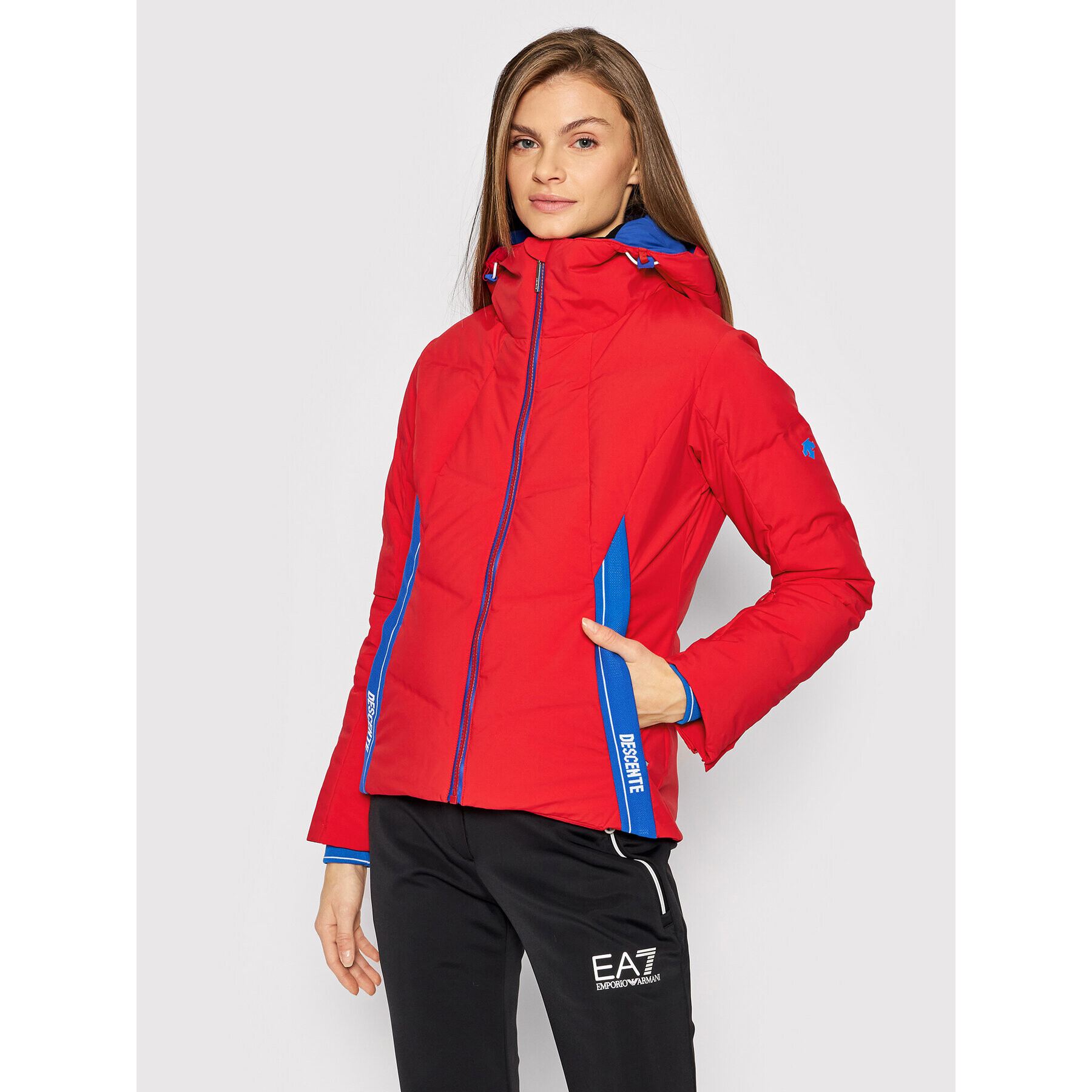 Descente Скиорско яке Joanne DWWSGK43 Червен Slim Fit - Pepit.bg