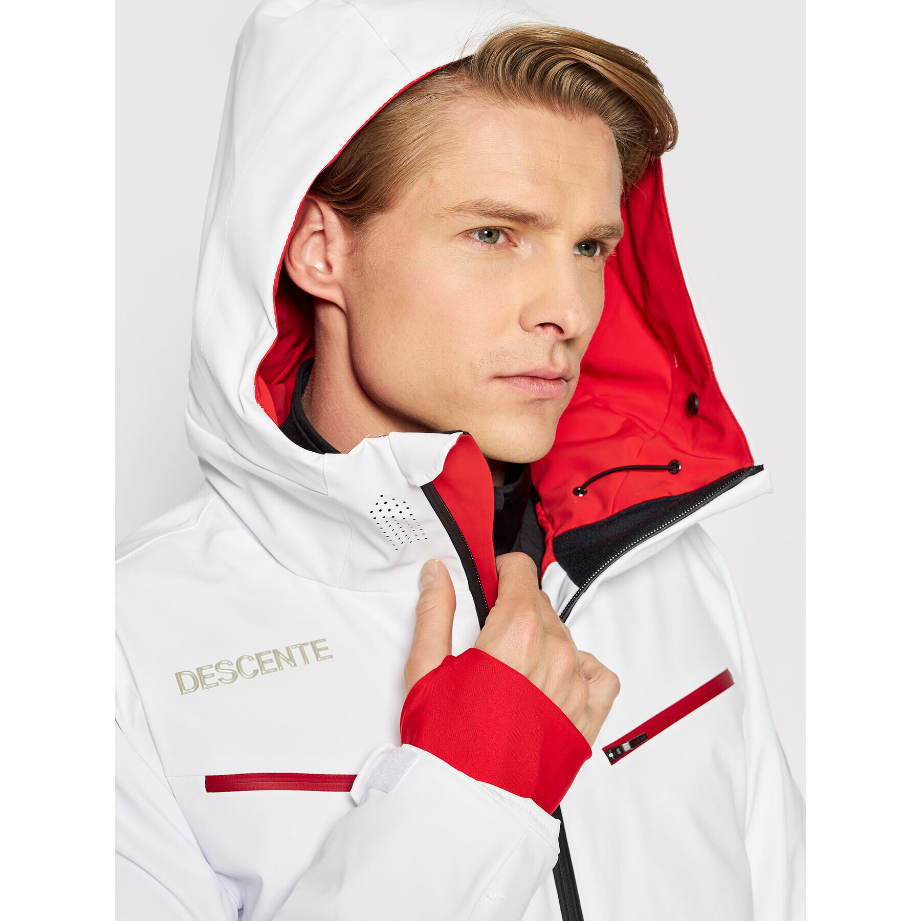 Descente Скиорско яке Luke DWMSGK61 Бял Tailored Fit - Pepit.bg