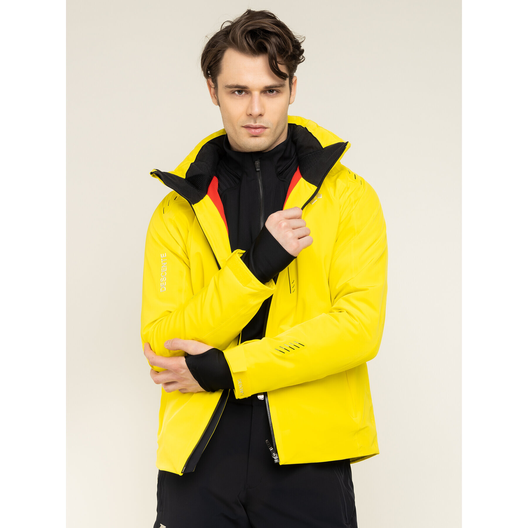Descente Скиорско яке Regal DWMOGK85 Жълт Regular Fit - Pepit.bg