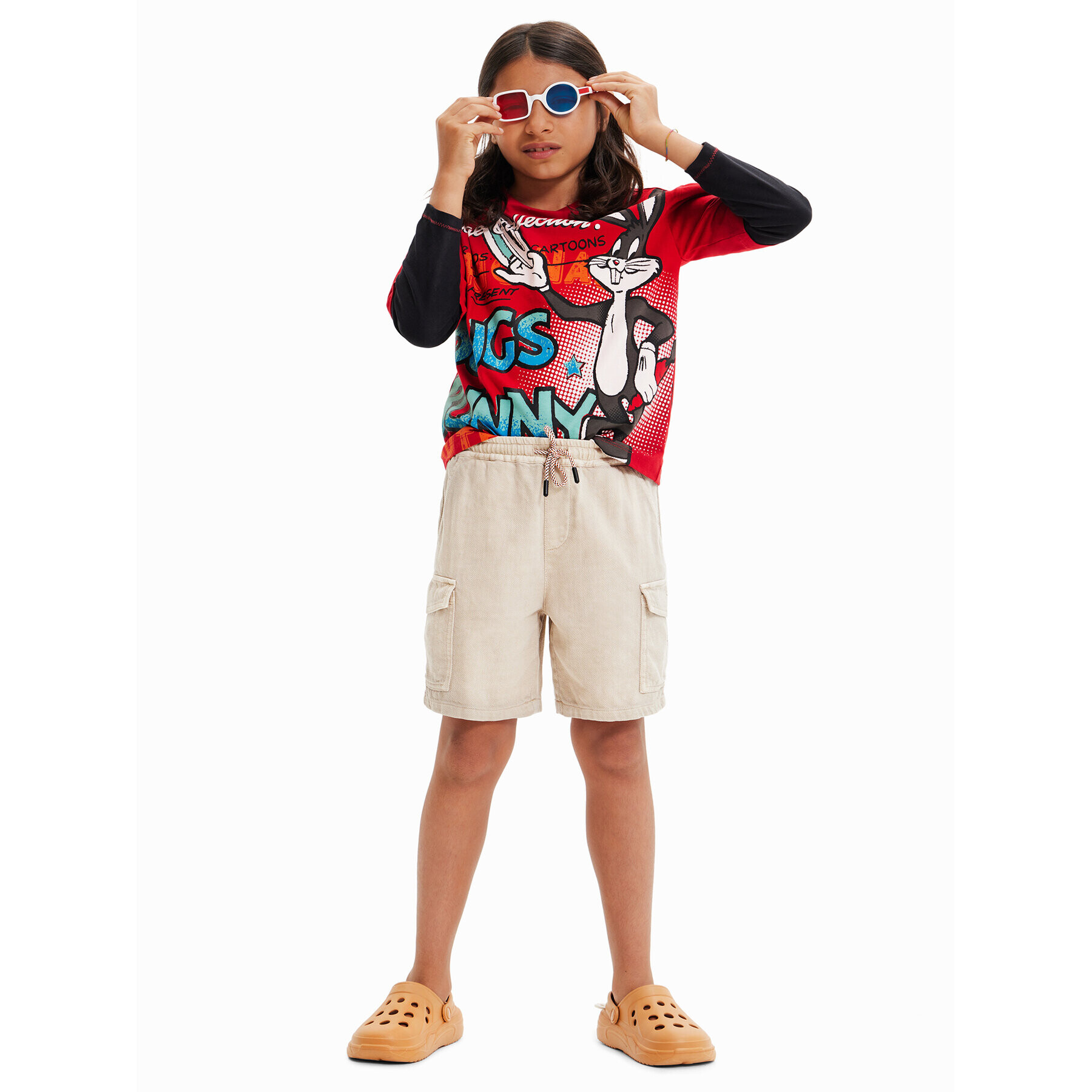 Desigual Блуза 23SBTK12 Червен Regular Fit - Pepit.bg