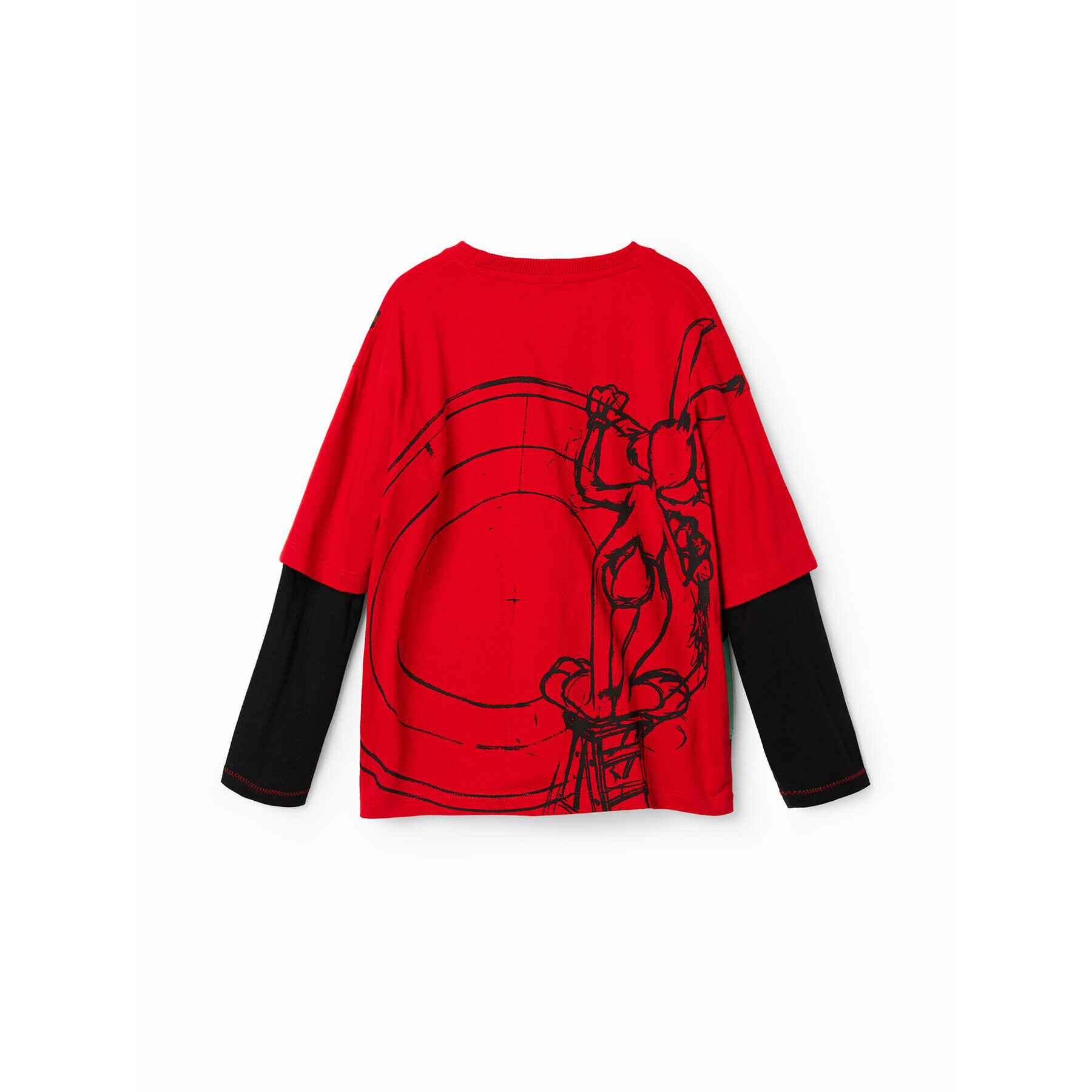 Desigual Блуза 23SBTK12 Червен Regular Fit - Pepit.bg