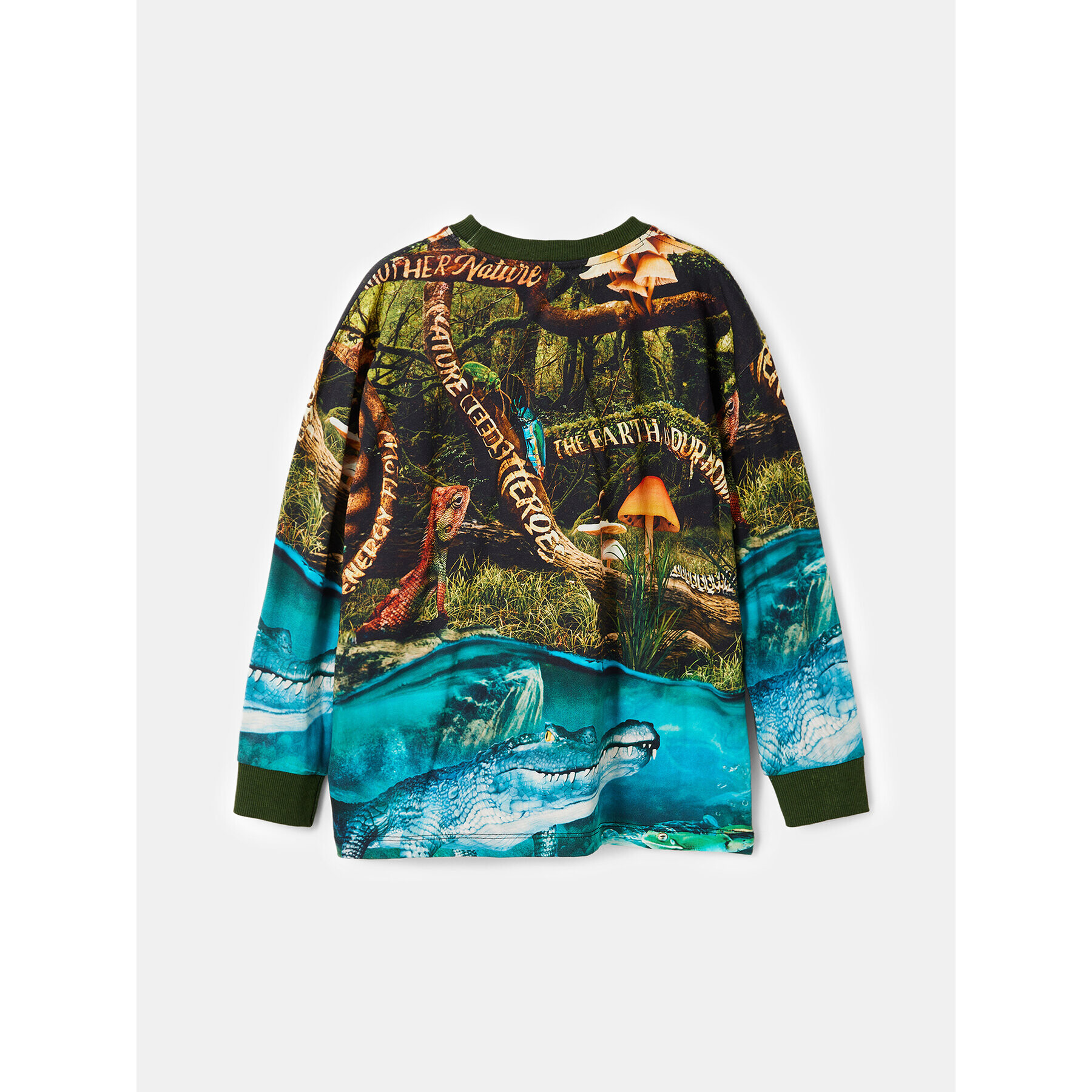 Desigual Блуза 23WBTK08 Зелен Regular Fit - Pepit.bg
