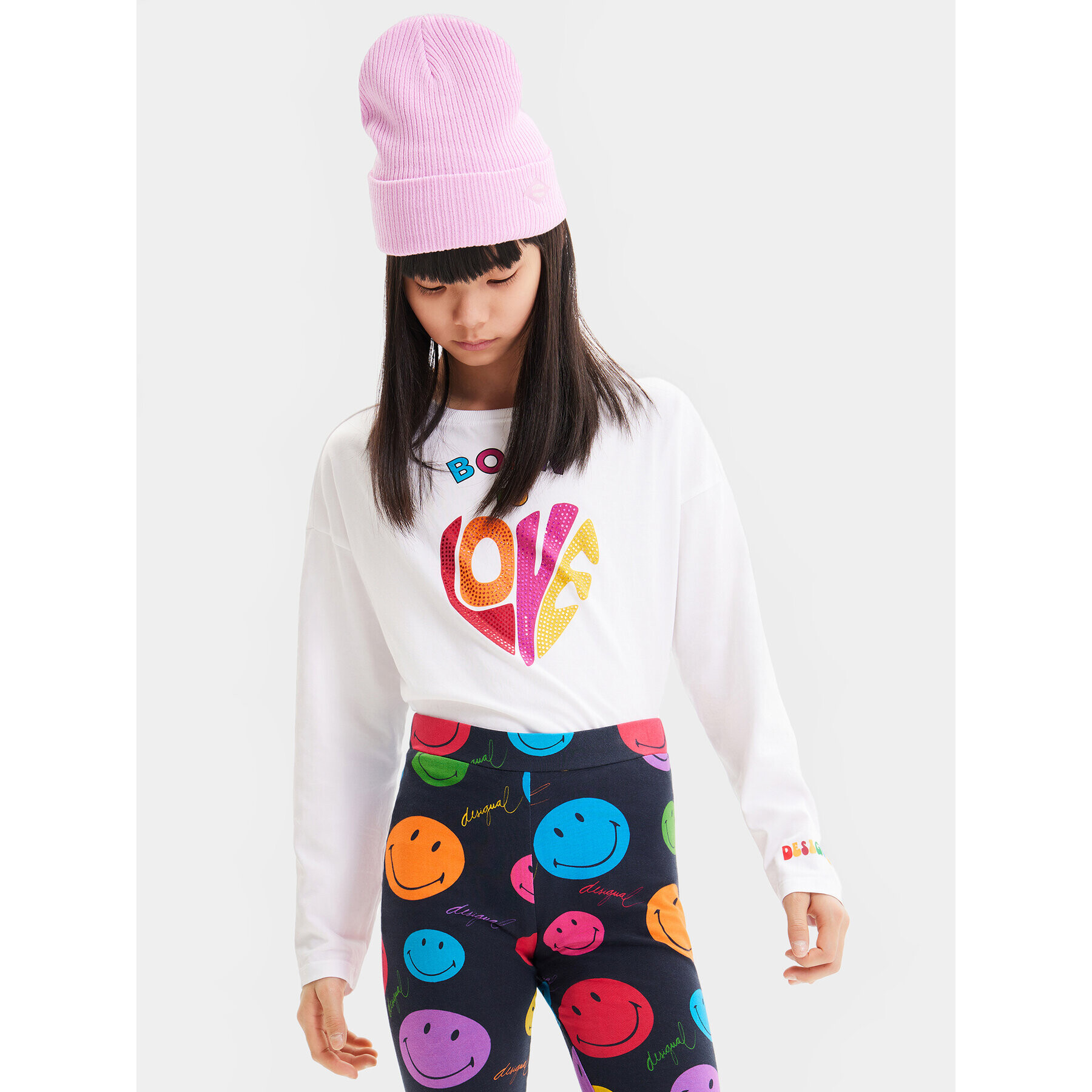 Desigual Блуза 23WGTK02 Бял Regular Fit - Pepit.bg
