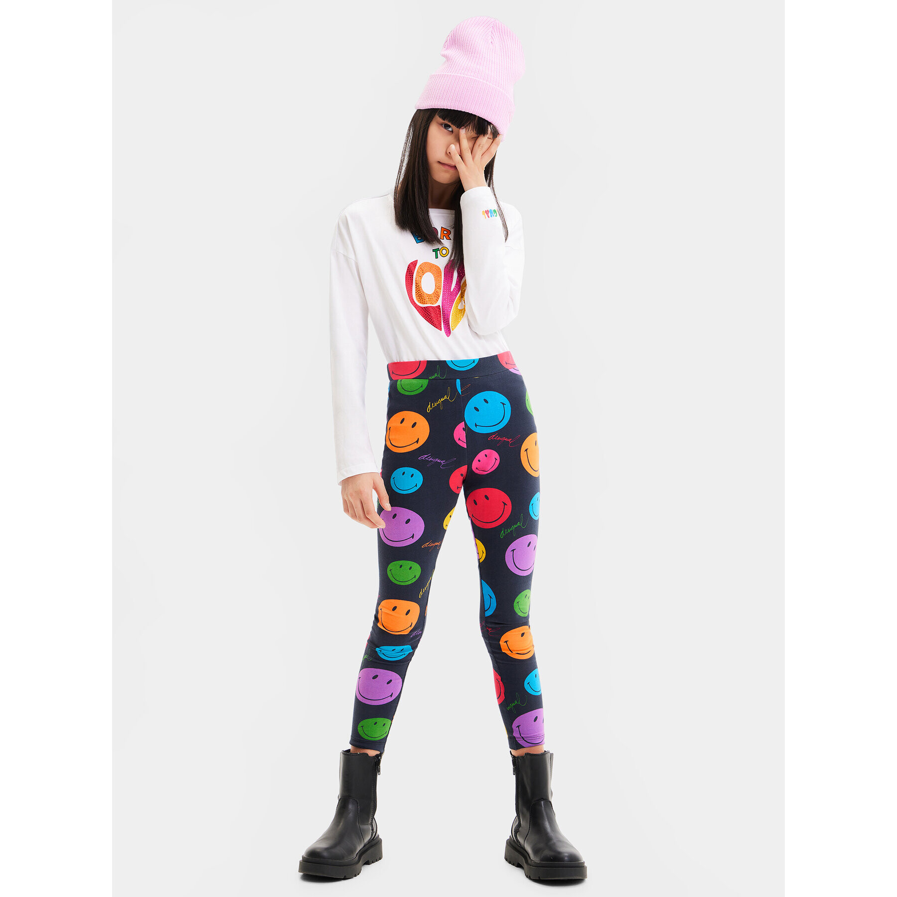Desigual Блуза 23WGTK02 Бял Regular Fit - Pepit.bg