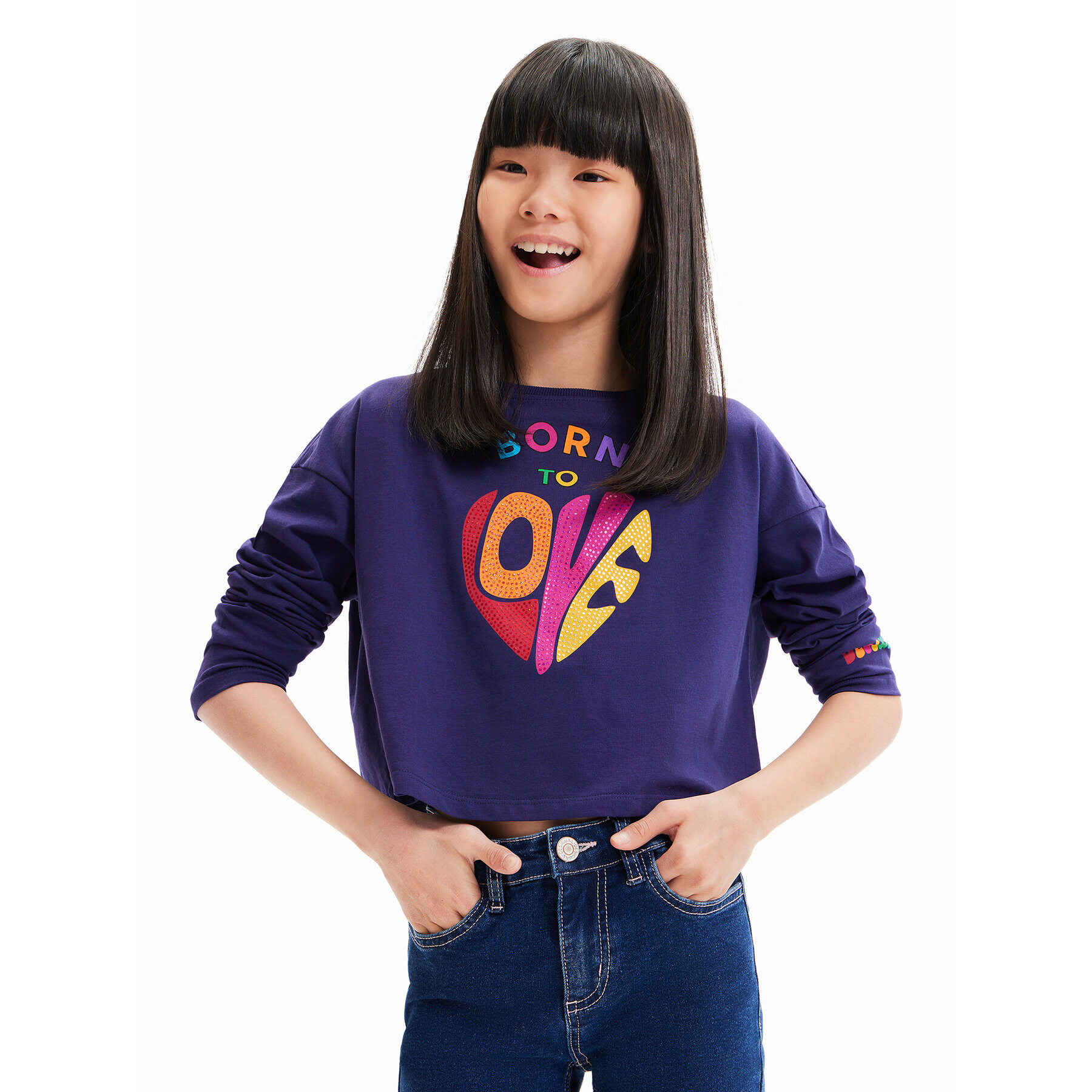 Desigual Блуза 23WGTK02 Син Regular Fit - Pepit.bg