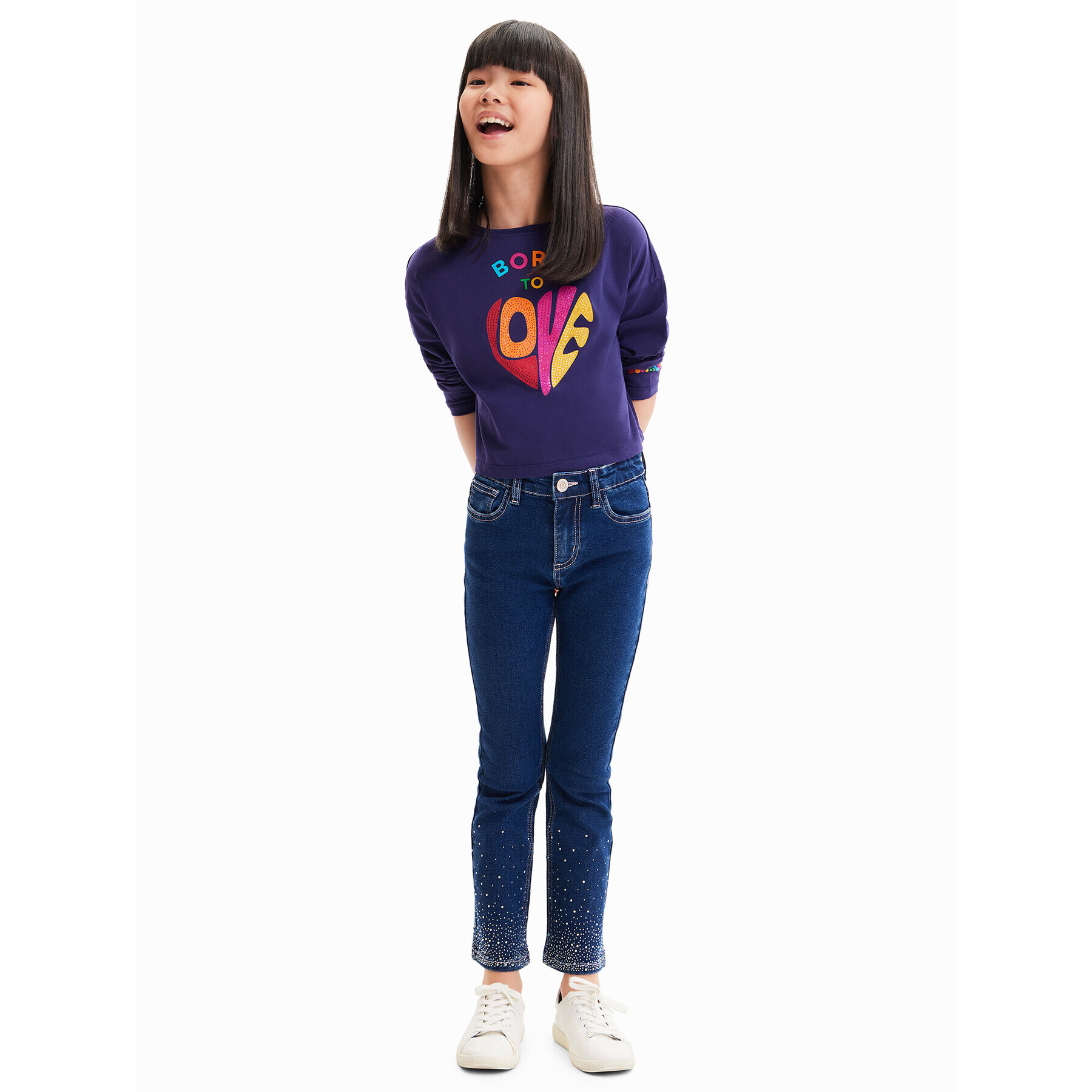 Desigual Блуза 23WGTK02 Син Regular Fit - Pepit.bg