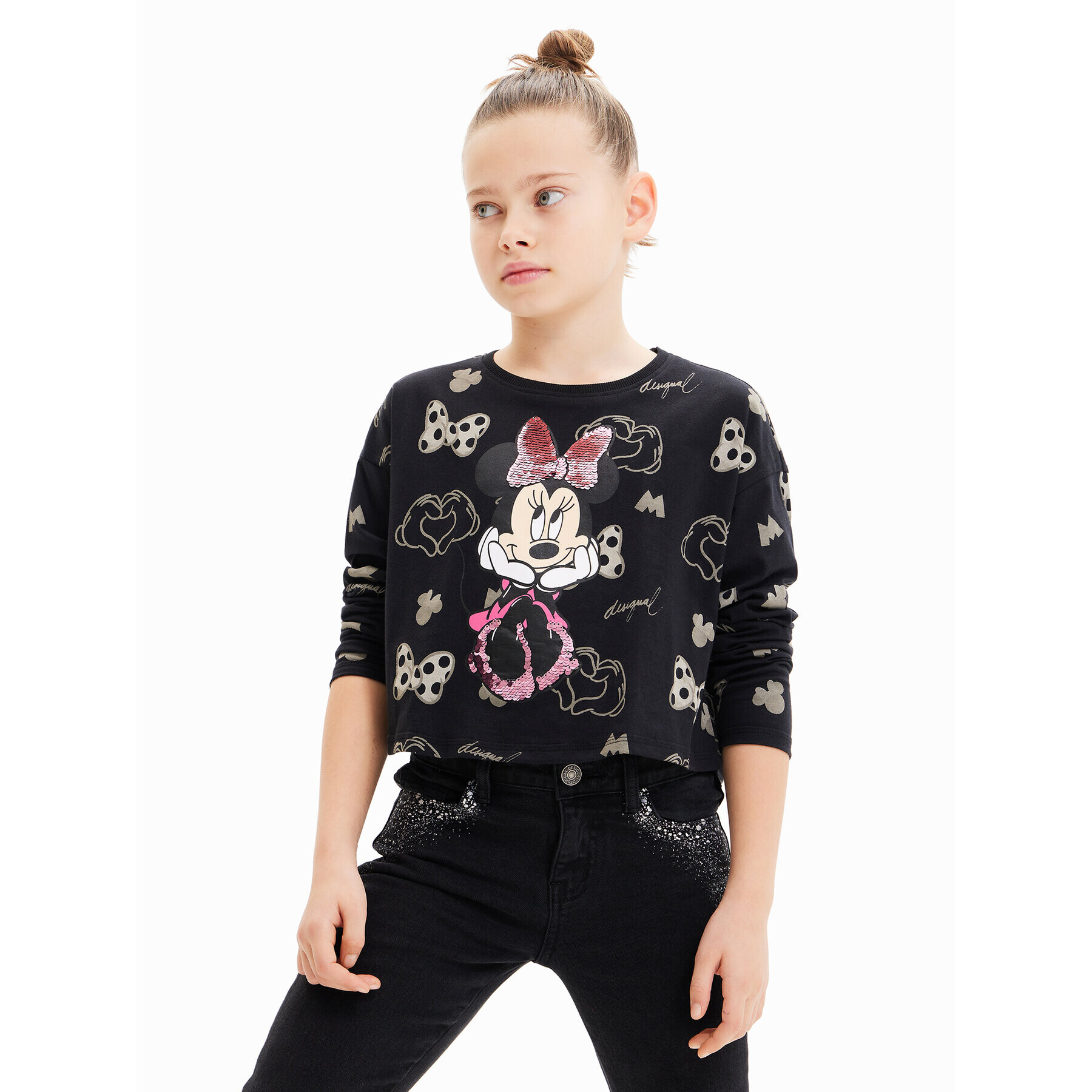 Desigual Блуза 23WGTK15 Черен Regular Fit - Pepit.bg