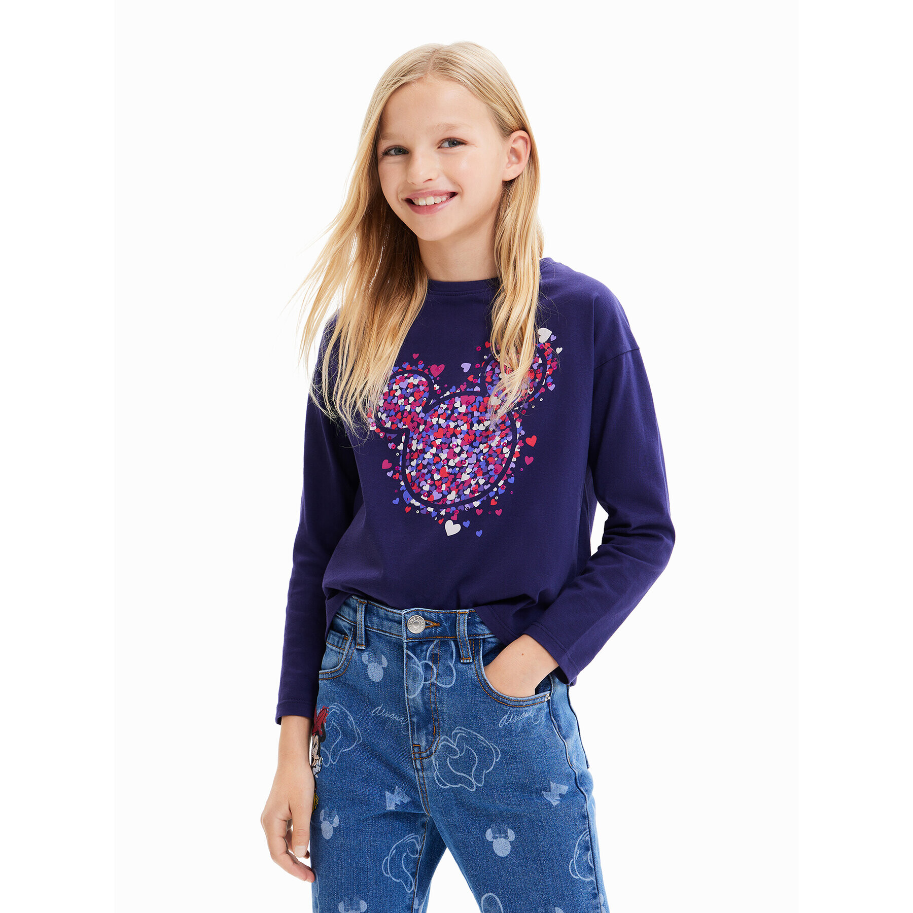 Desigual Блуза 23WGTK16 Син Regular Fit - Pepit.bg