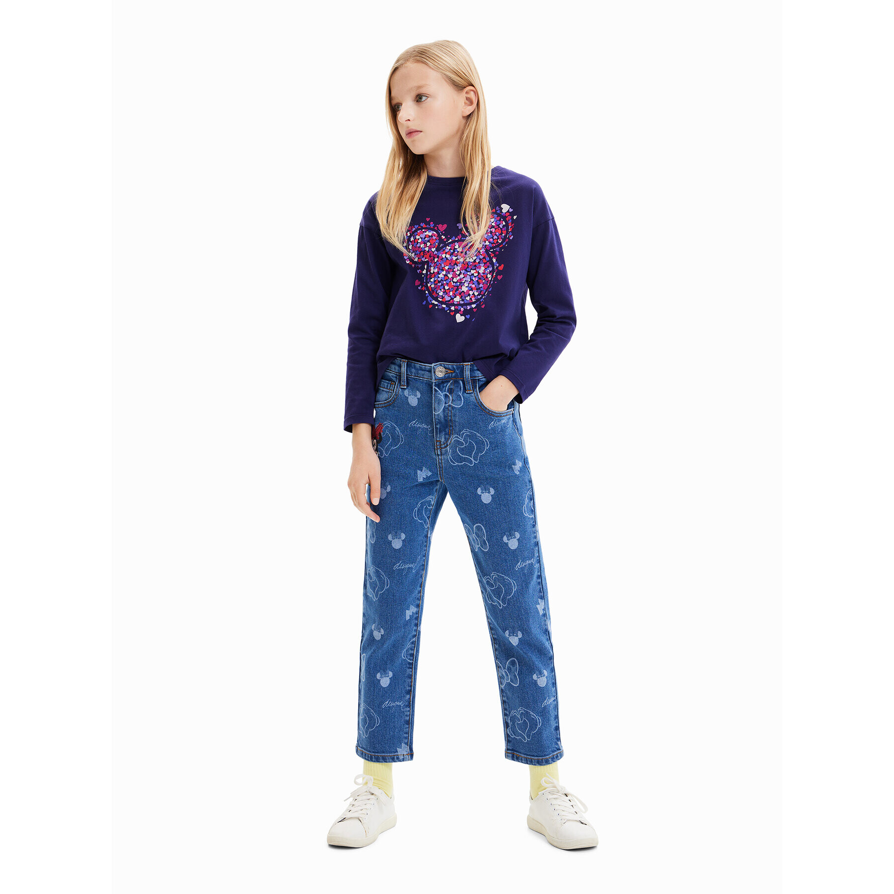 Desigual Блуза 23WGTK16 Син Regular Fit - Pepit.bg