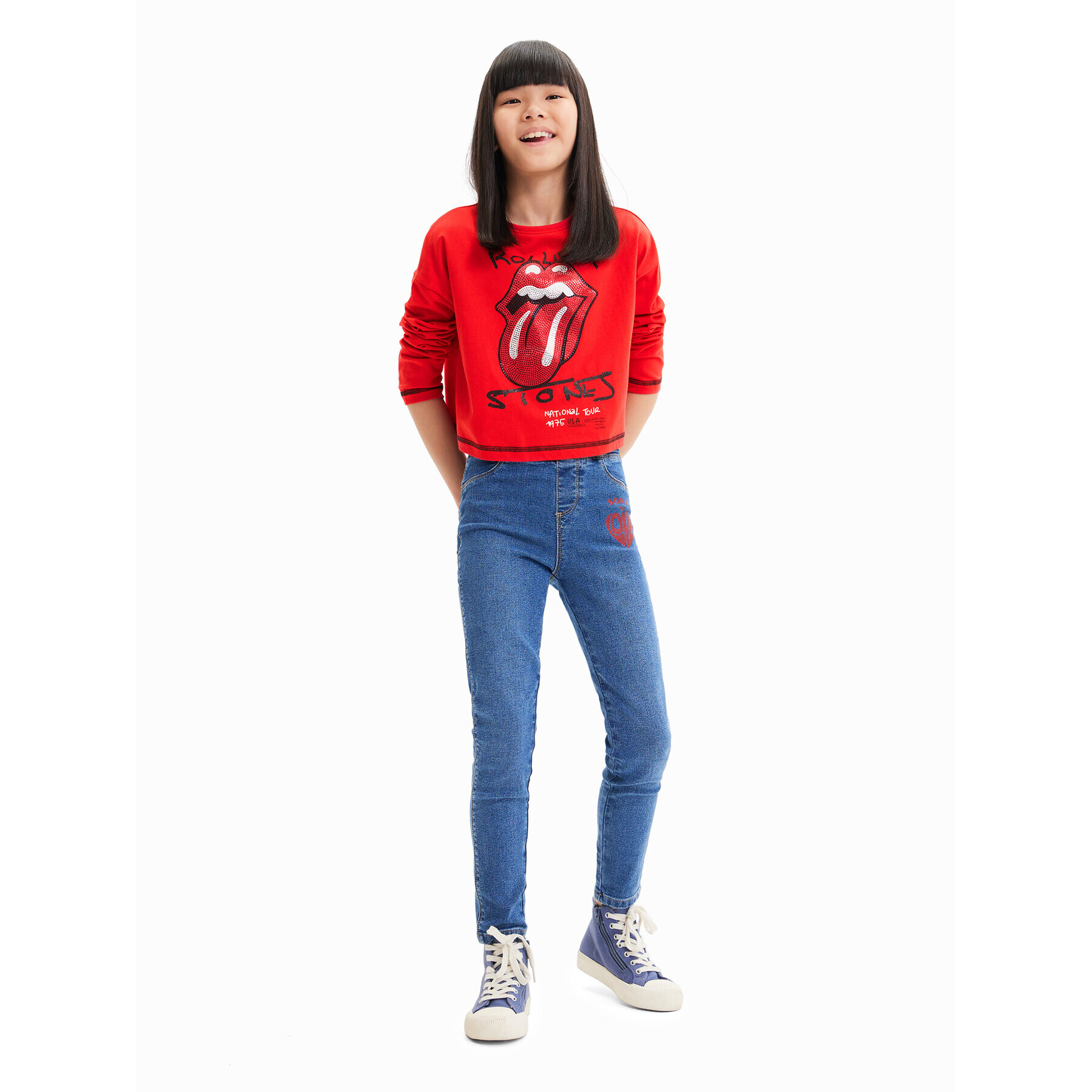 Desigual Блуза 23WGTK17 Червен Regular Fit - Pepit.bg