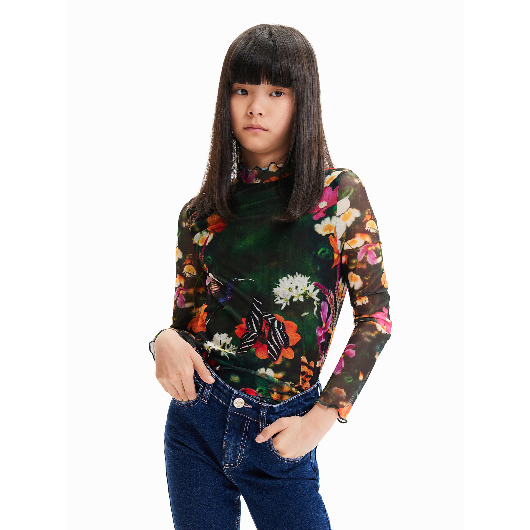 Desigual Блуза 23WGTK19 Цветен Regular Fit - Pepit.bg