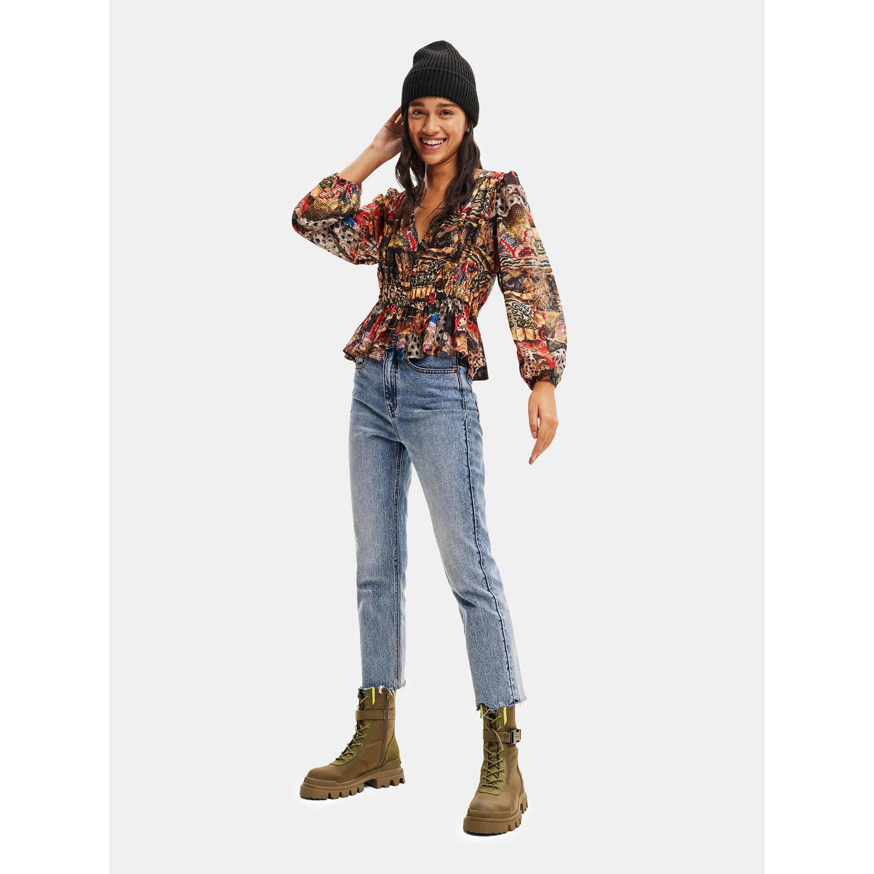 Desigual Блуза 23WWBW25 Цветен Regular Fit - Pepit.bg